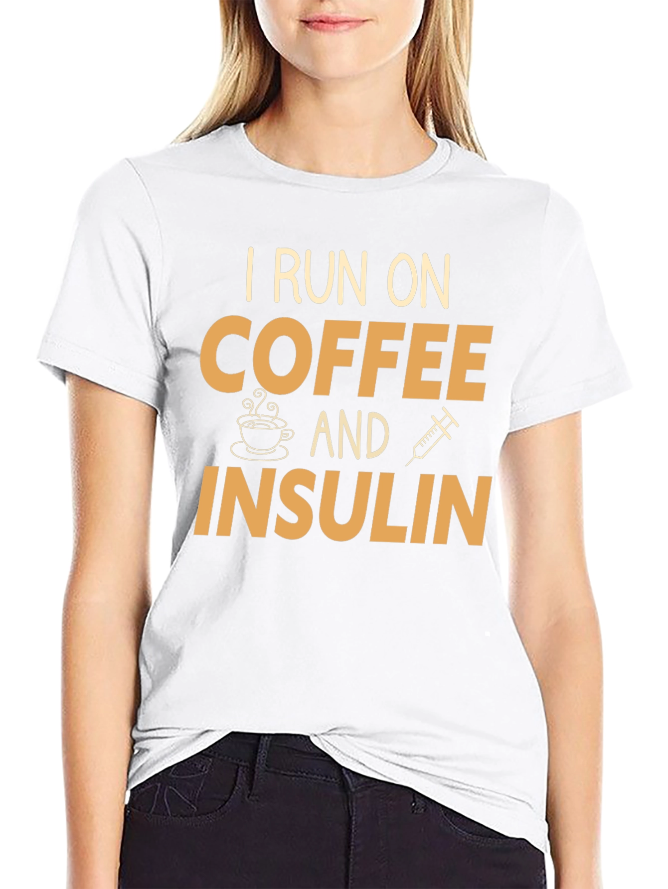 I Run on Coffee and Insulin T-Shirt