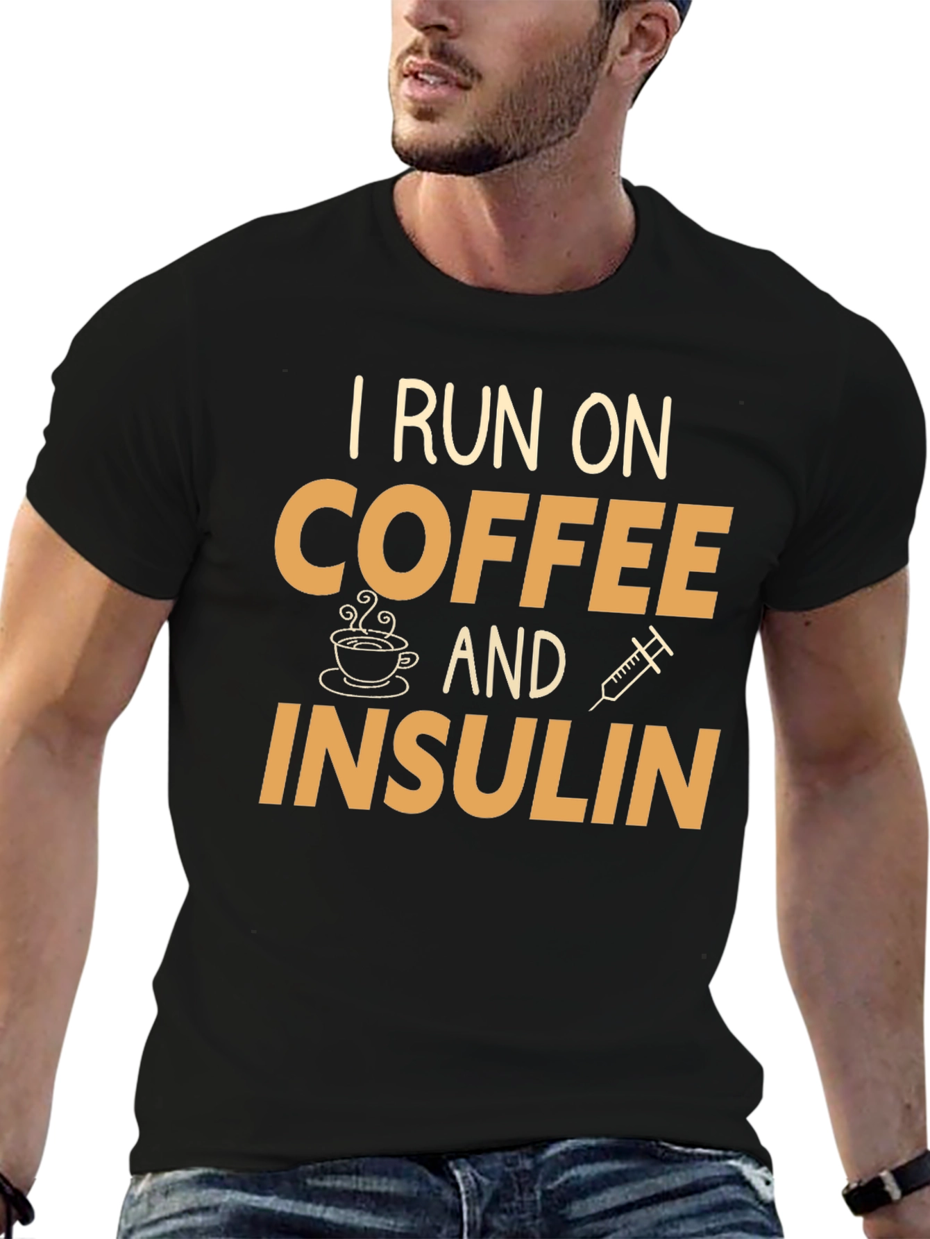 I Run on Coffee and Insulin T-Shirt