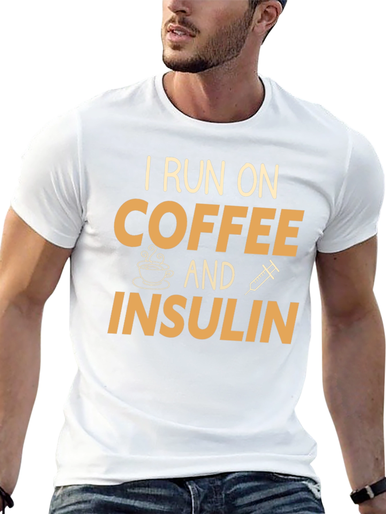 I Run on Coffee and Insulin T-Shirt