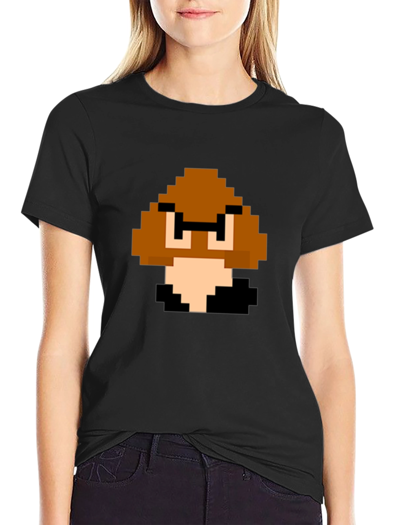 Pixel Goomba T-Shirt - Retro Gaming Style