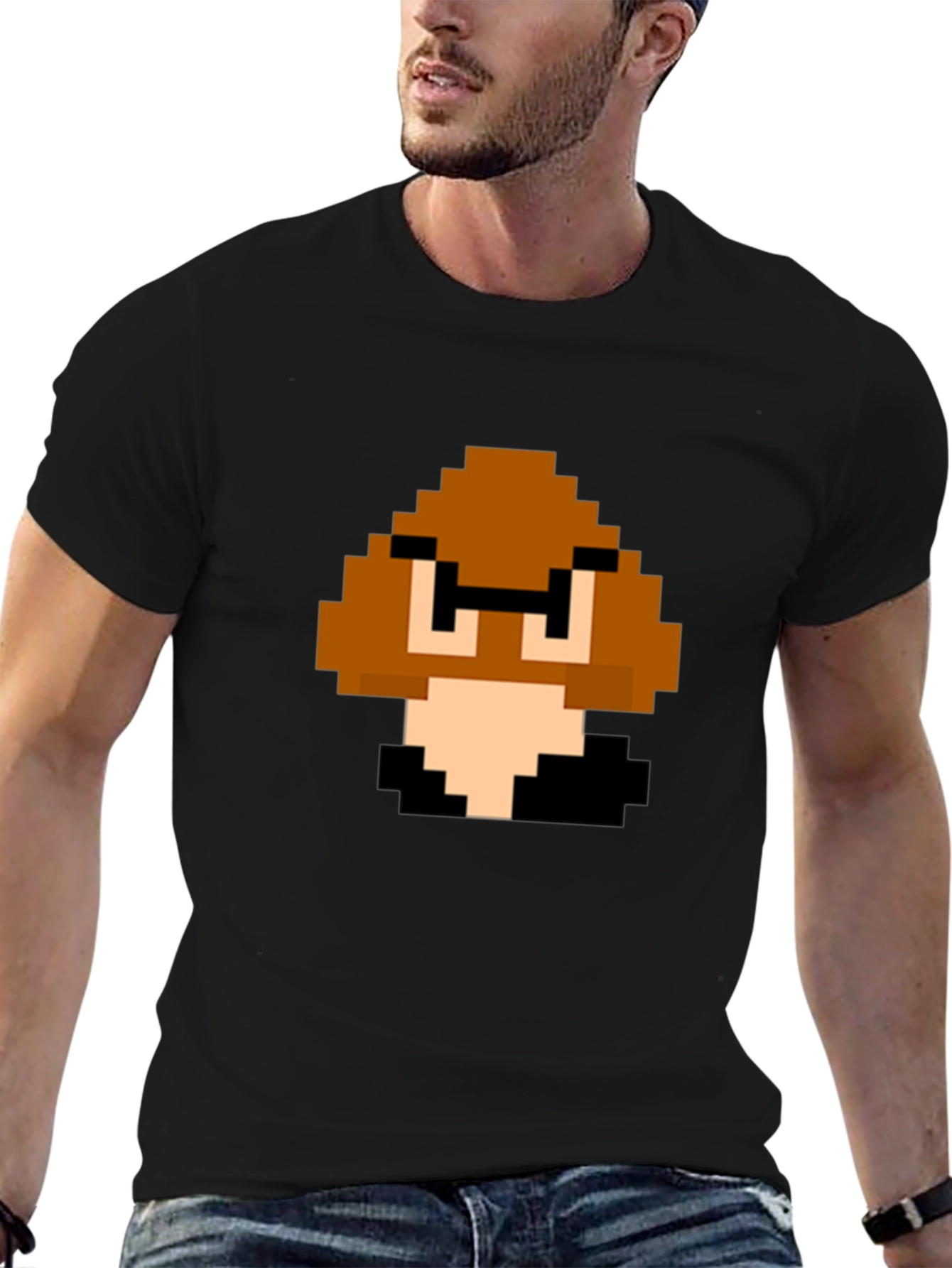 Pixel Goomba T-Shirt - Retro Gaming Style