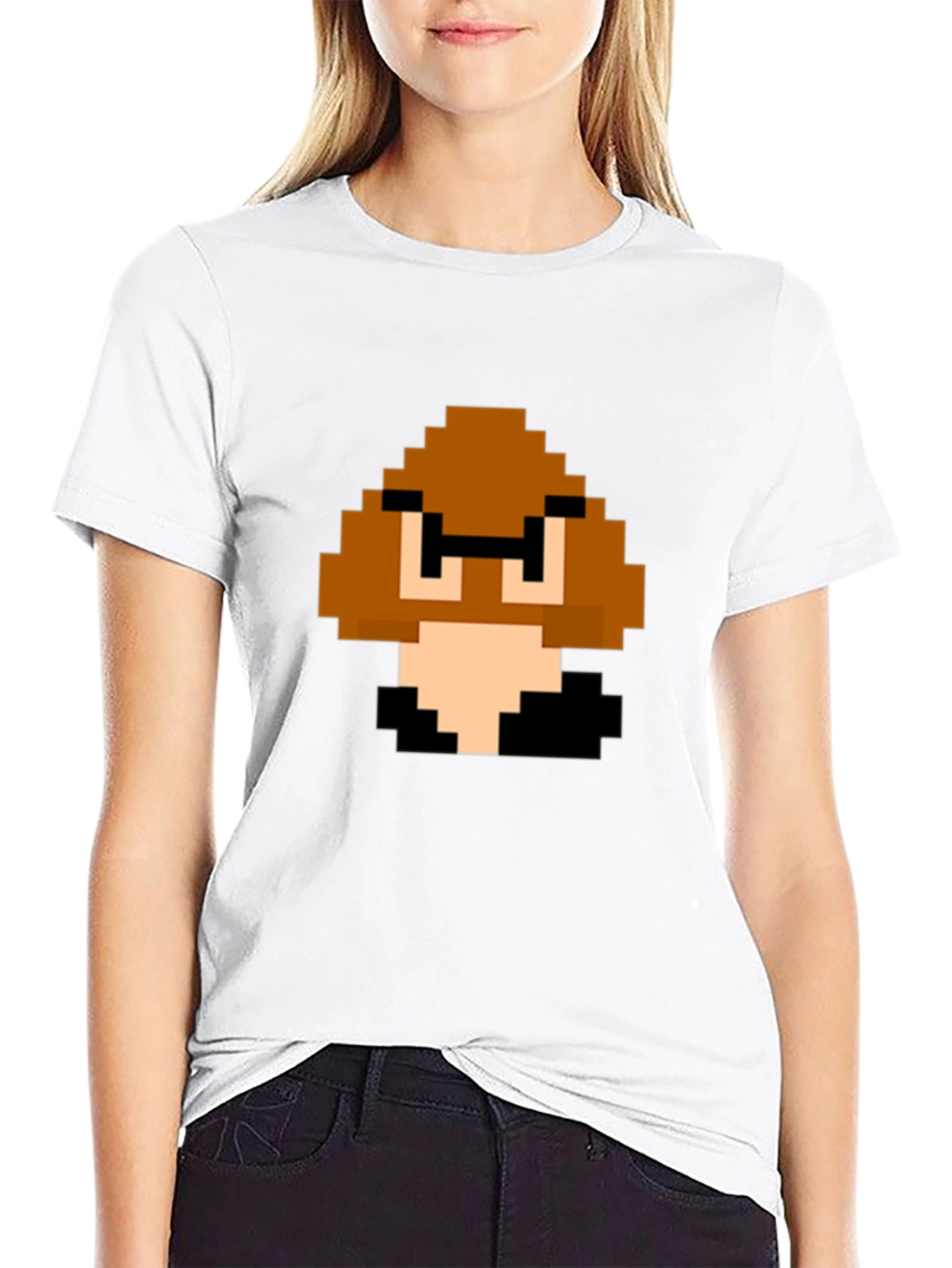 Pixel Goomba T-Shirt - Retro Gaming Style