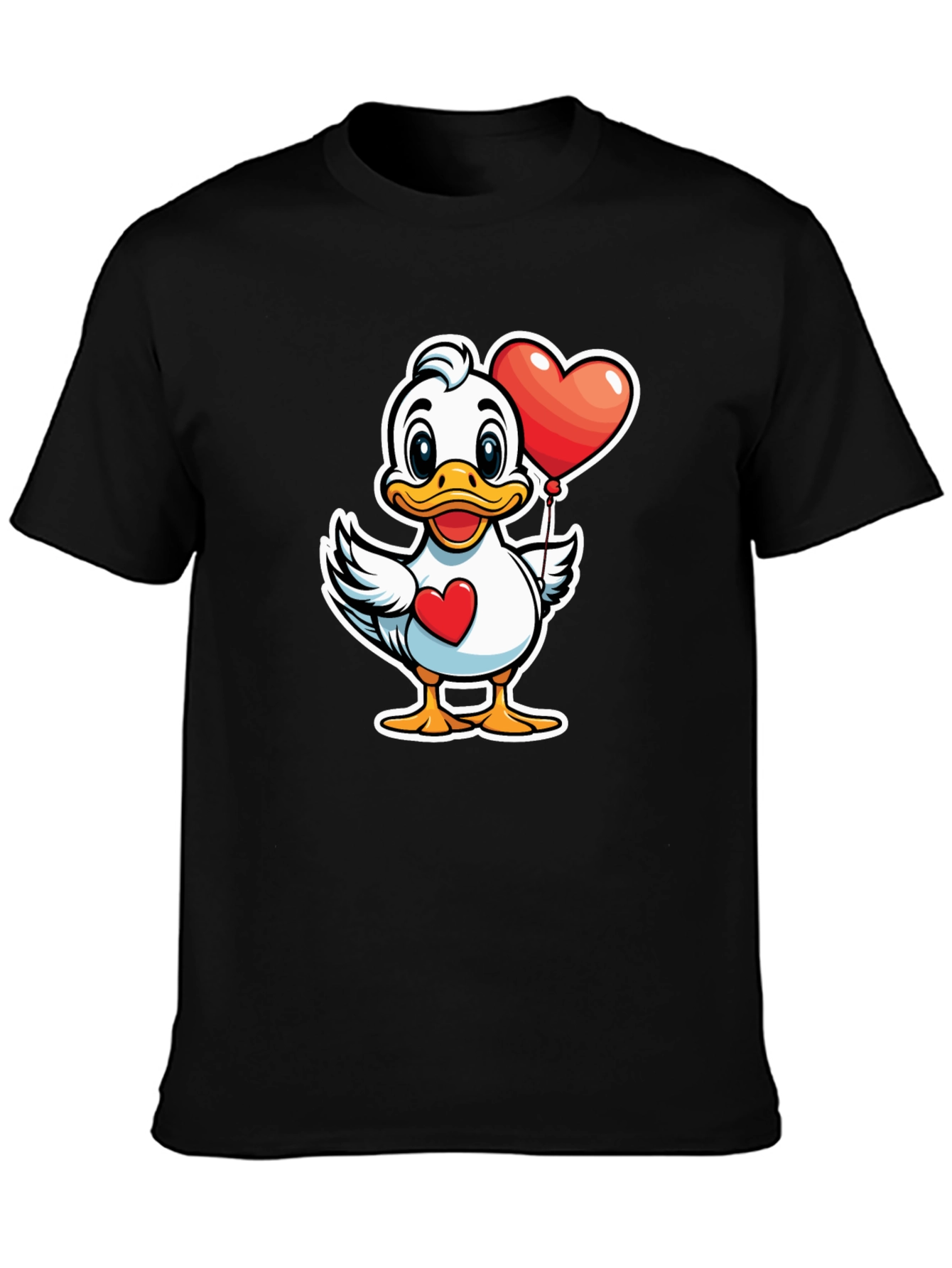 Duck with Heart Balloon Graphic Tee