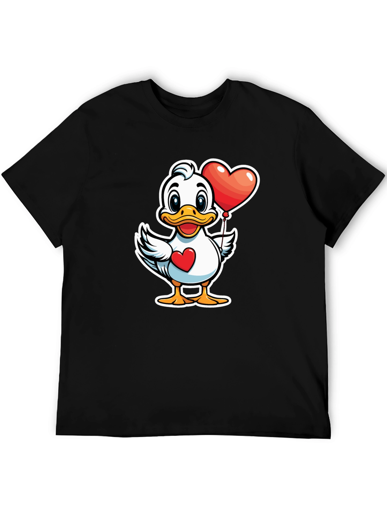 Duck with Heart Balloon Graphic Tee