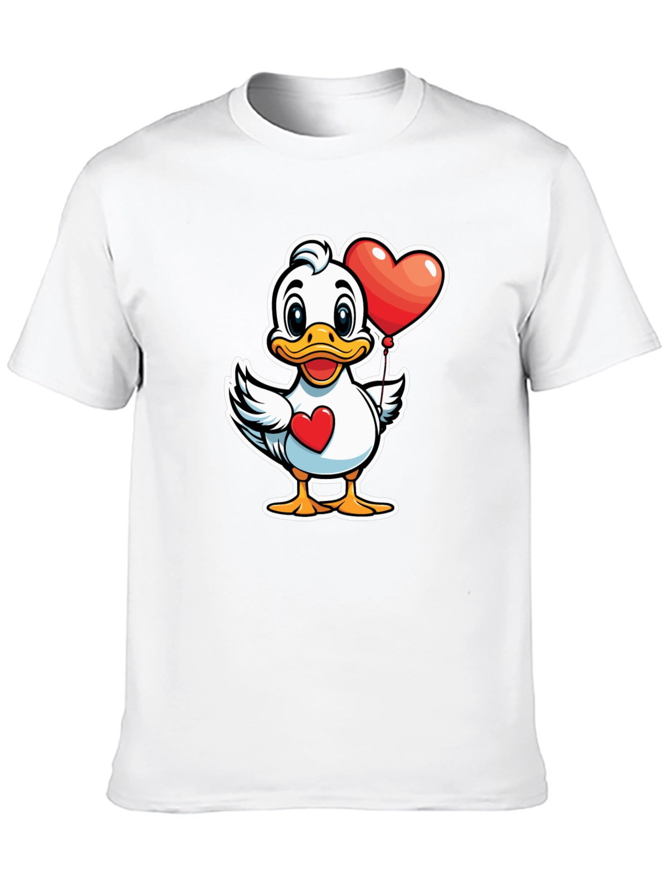 Duck with Heart Balloon Graphic Tee