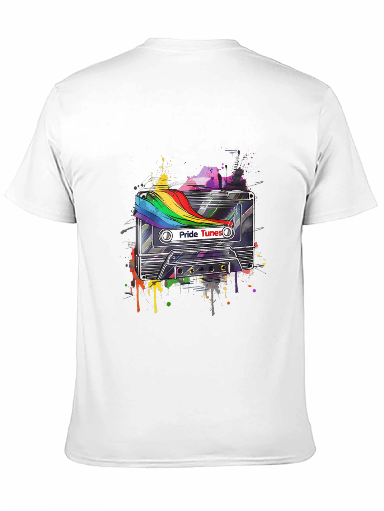 Pride Tunes Graphic Tee - Retro Cassette Design