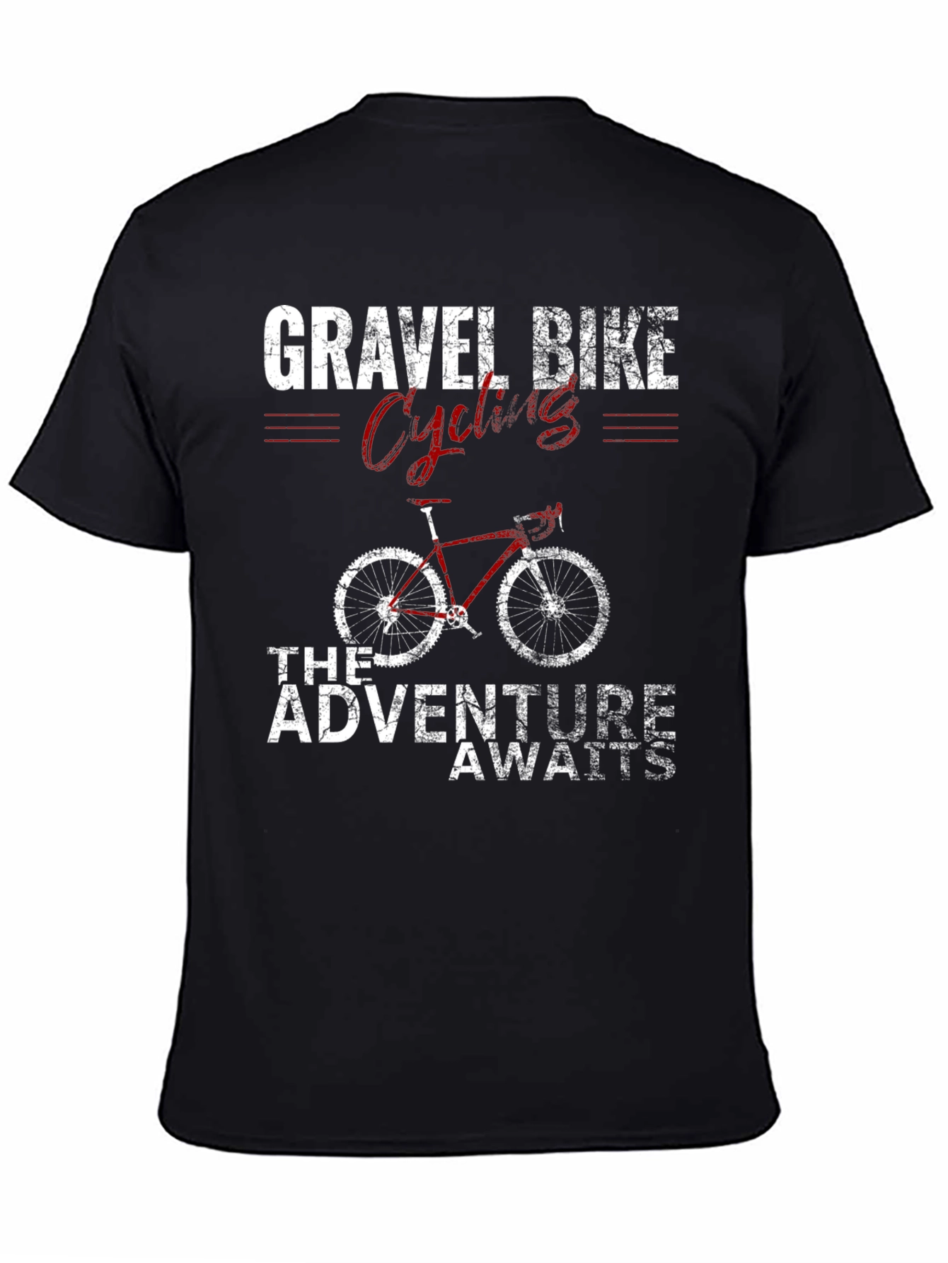 Gravel Bike Cycling T-Shirt - Adventure Awaits