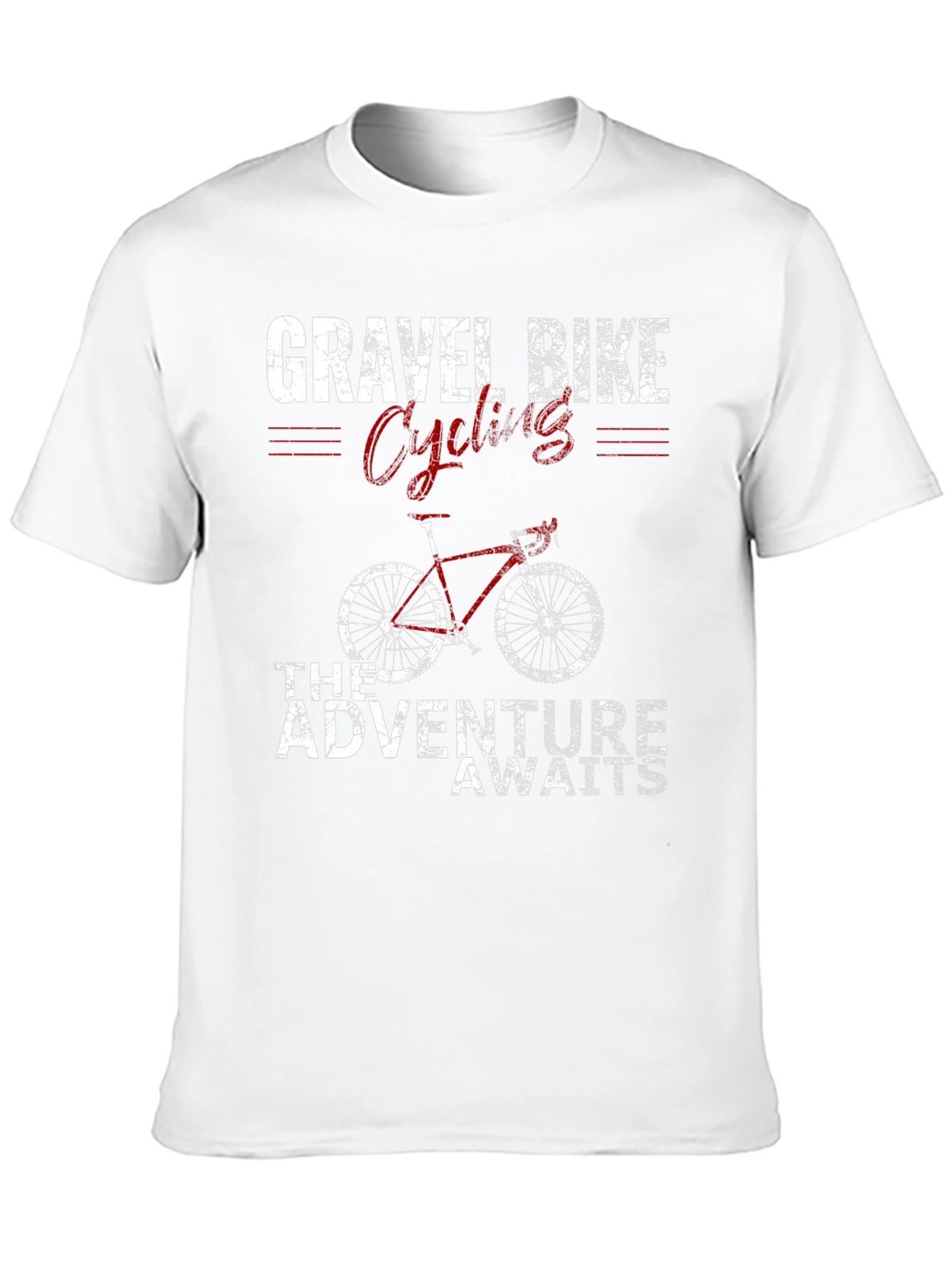 Gravel Bike Cycling T-Shirt - Adventure Awaits