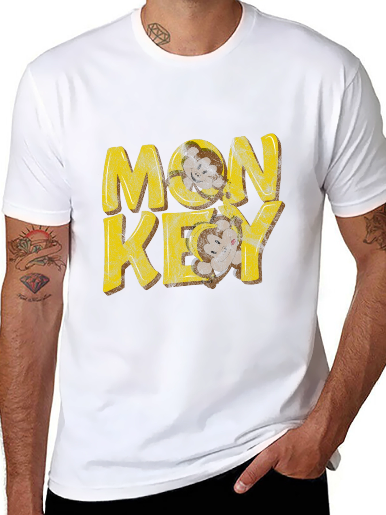 Monkey Skull Graphic T-Shirt