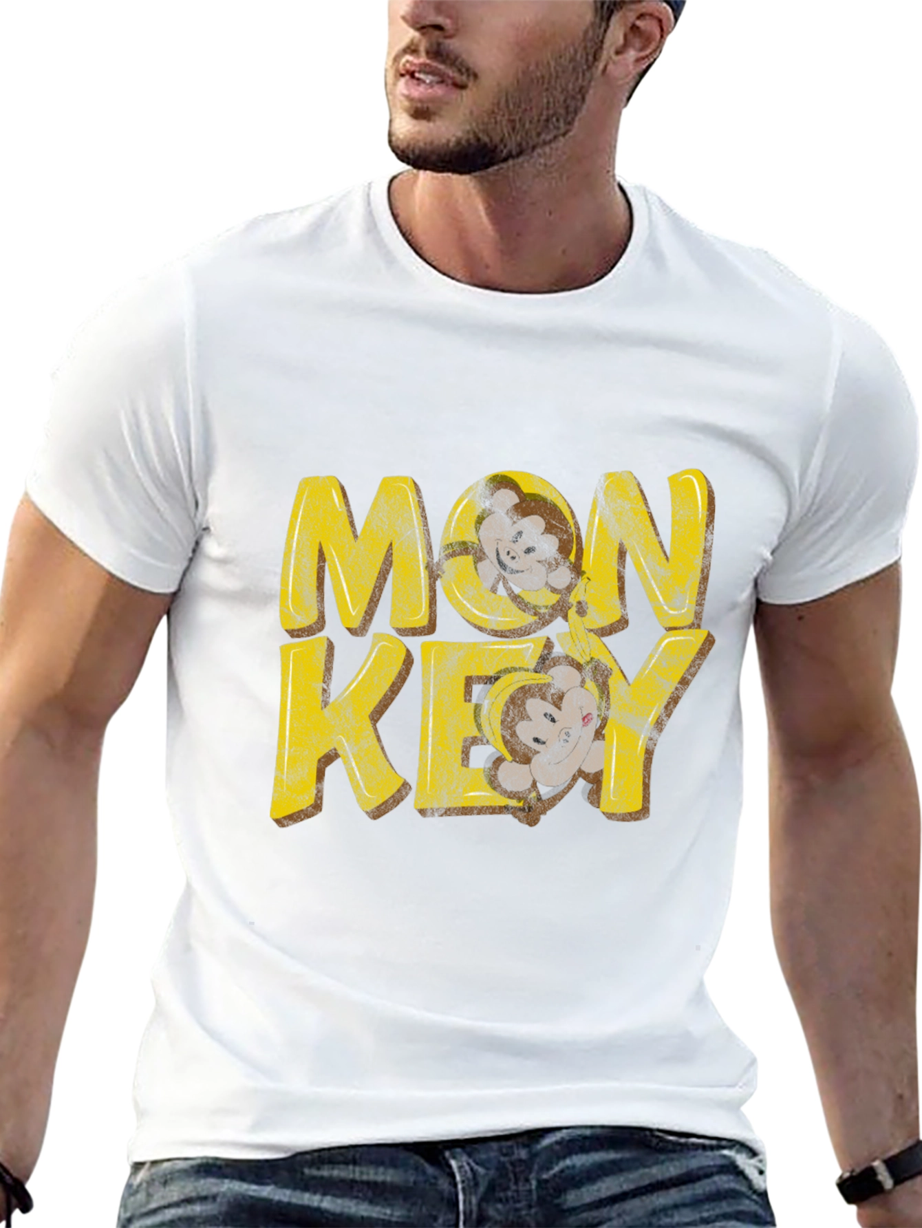 Monkey Skull Graphic T-Shirt