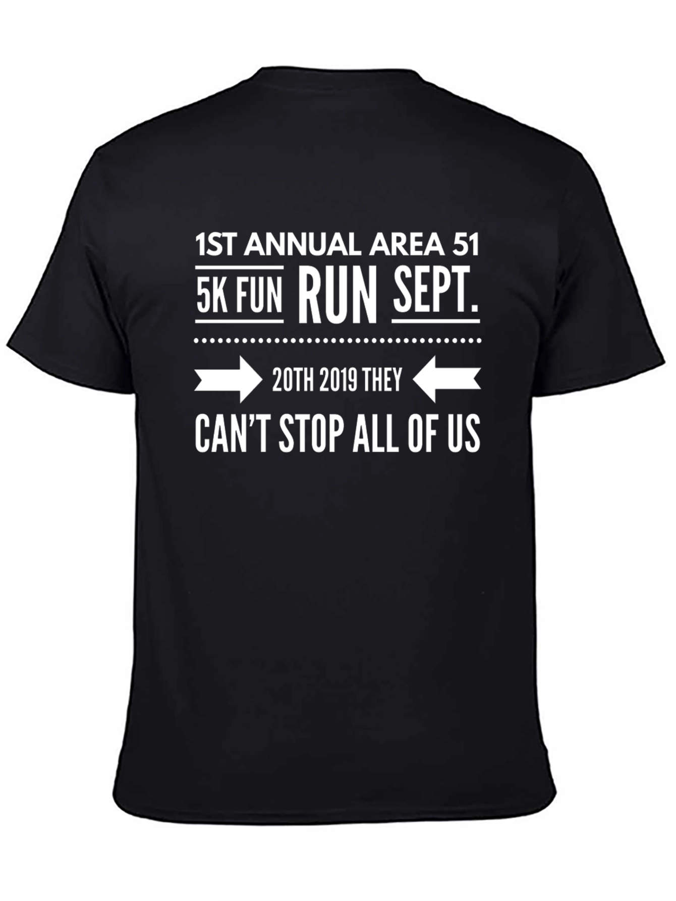 Area 51 5K Run Black T-Shirt
