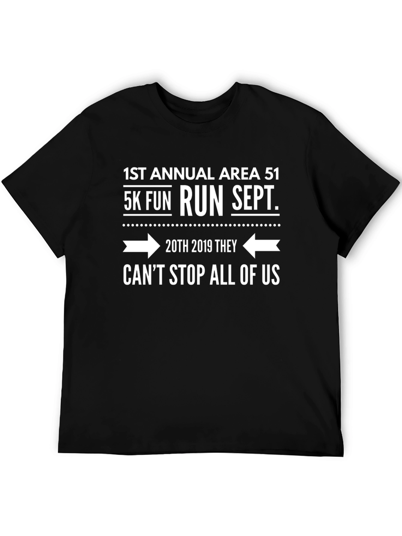 Area 51 5K Run Black T-Shirt