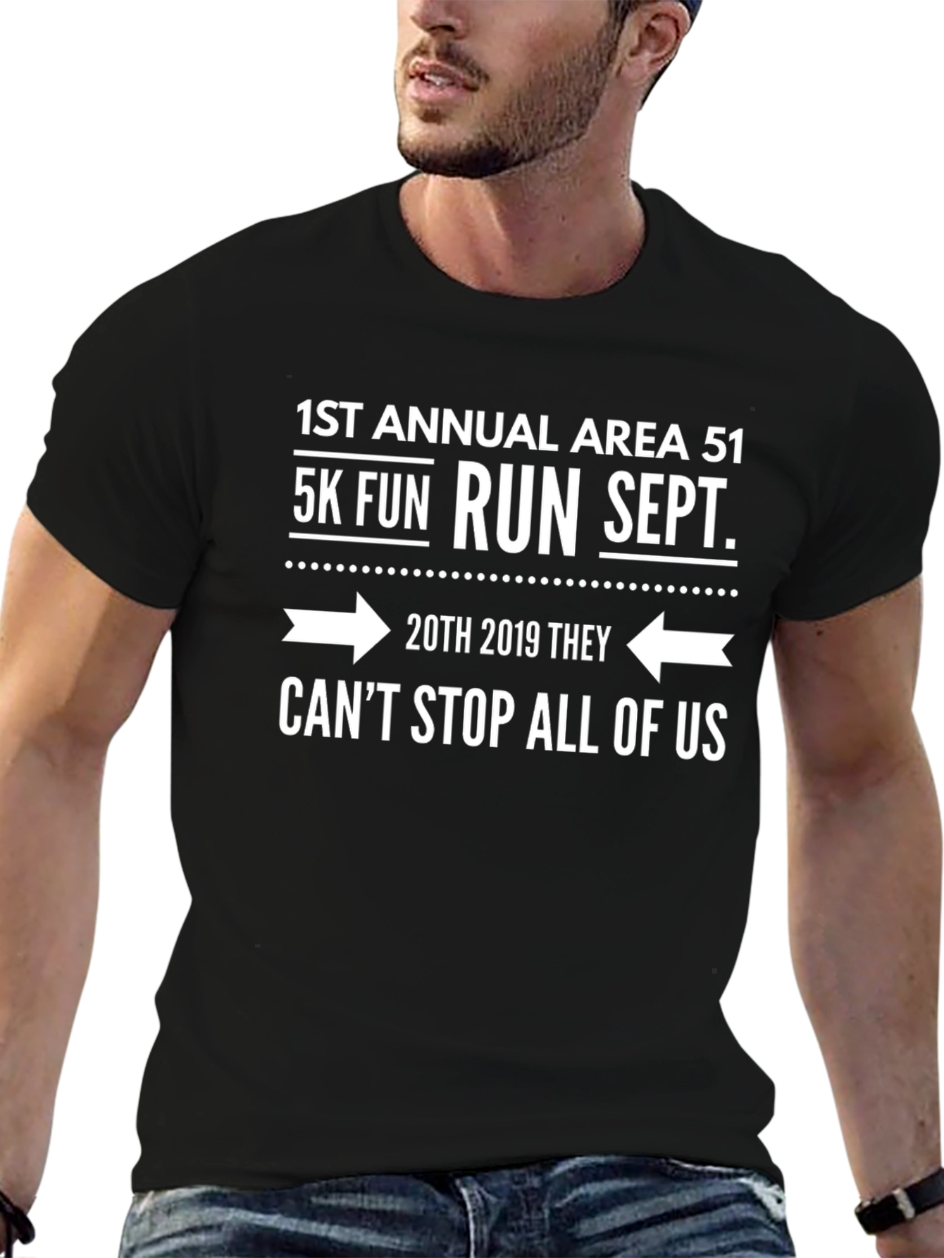 Area 51 5K Run Black T-Shirt