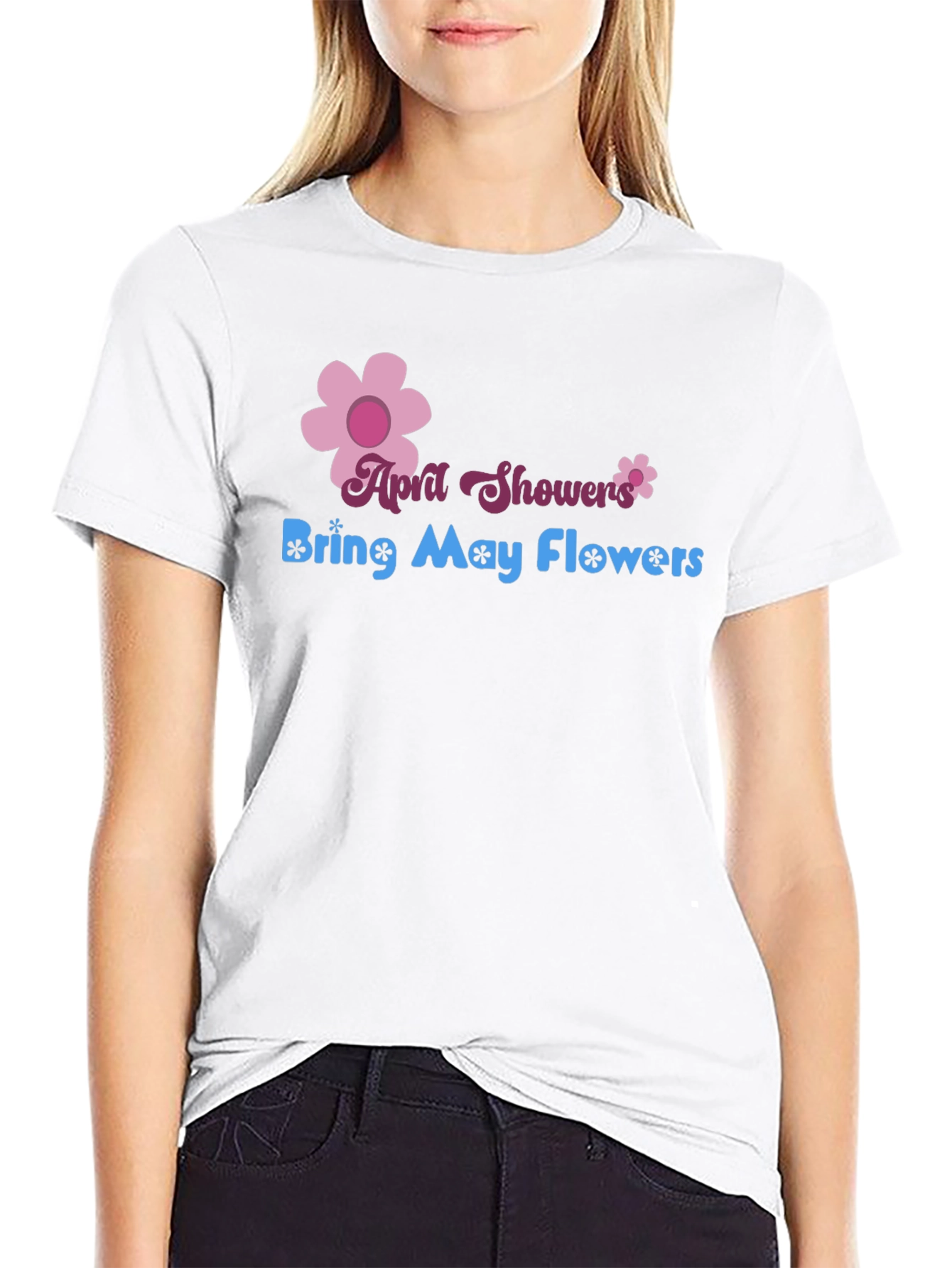 April Showers Bring May Flowers Graphic T-Shirt