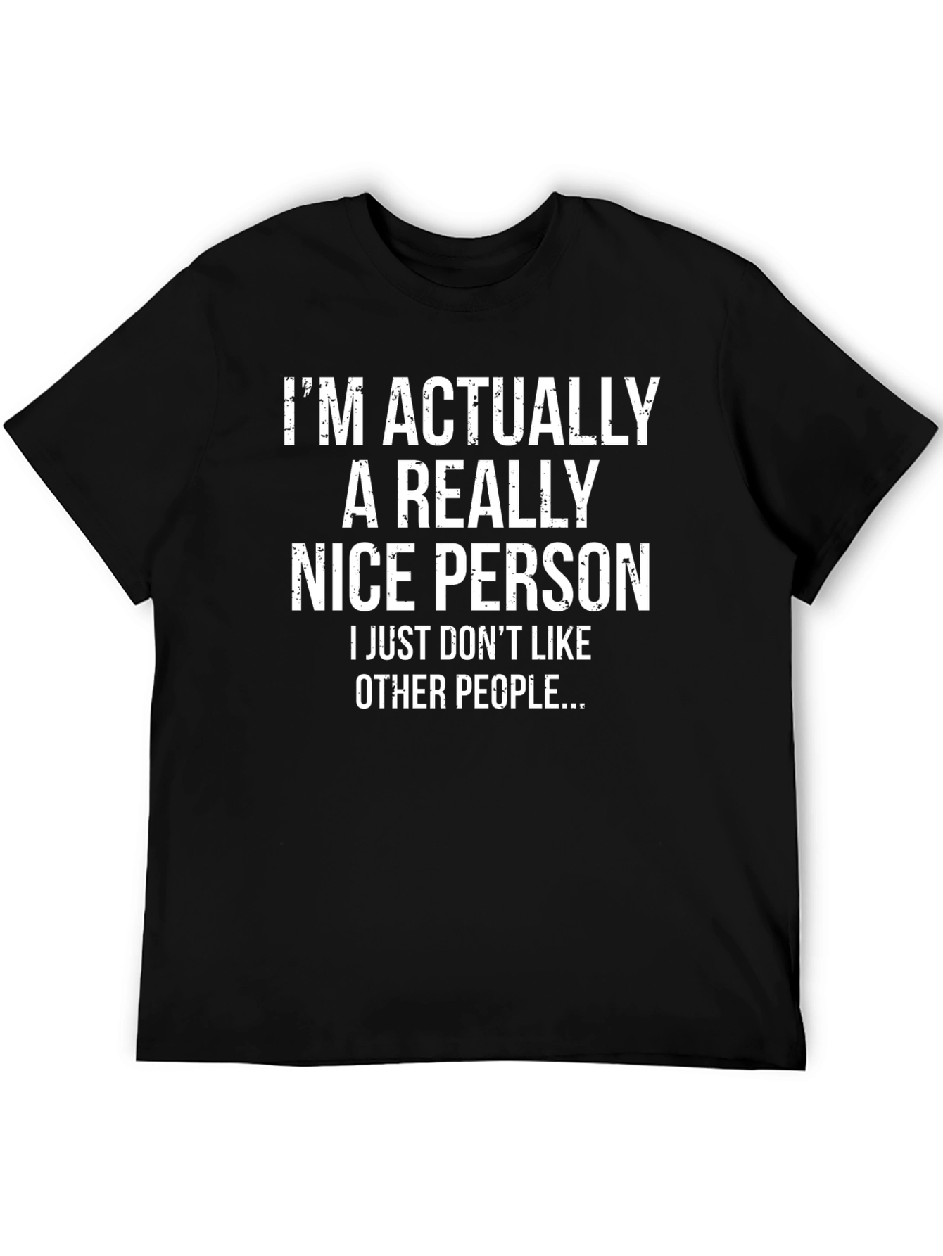 Funny Sarcastic T-Shirt - Im Actually a Nice Person