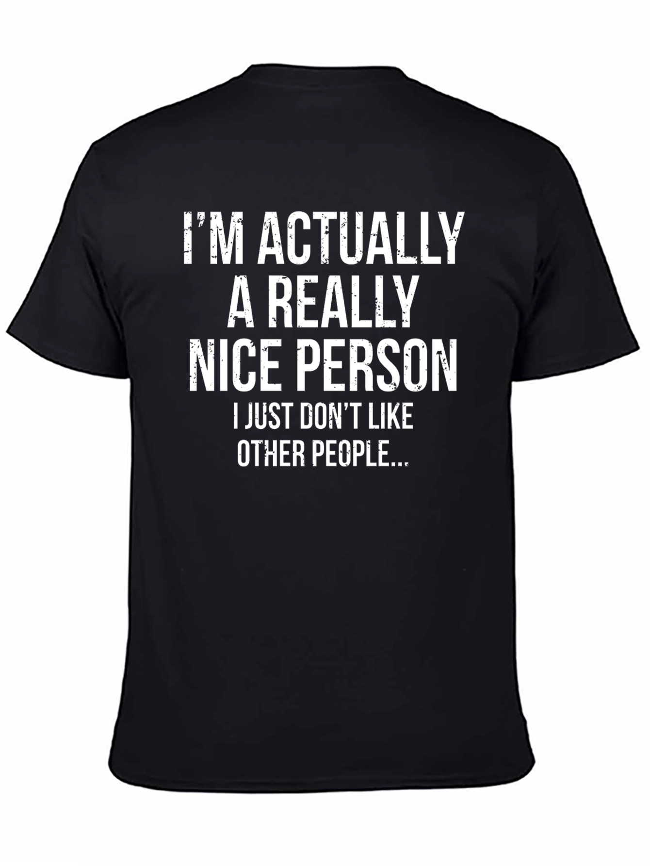 Funny Sarcastic T-Shirt - Im Actually a Nice Person