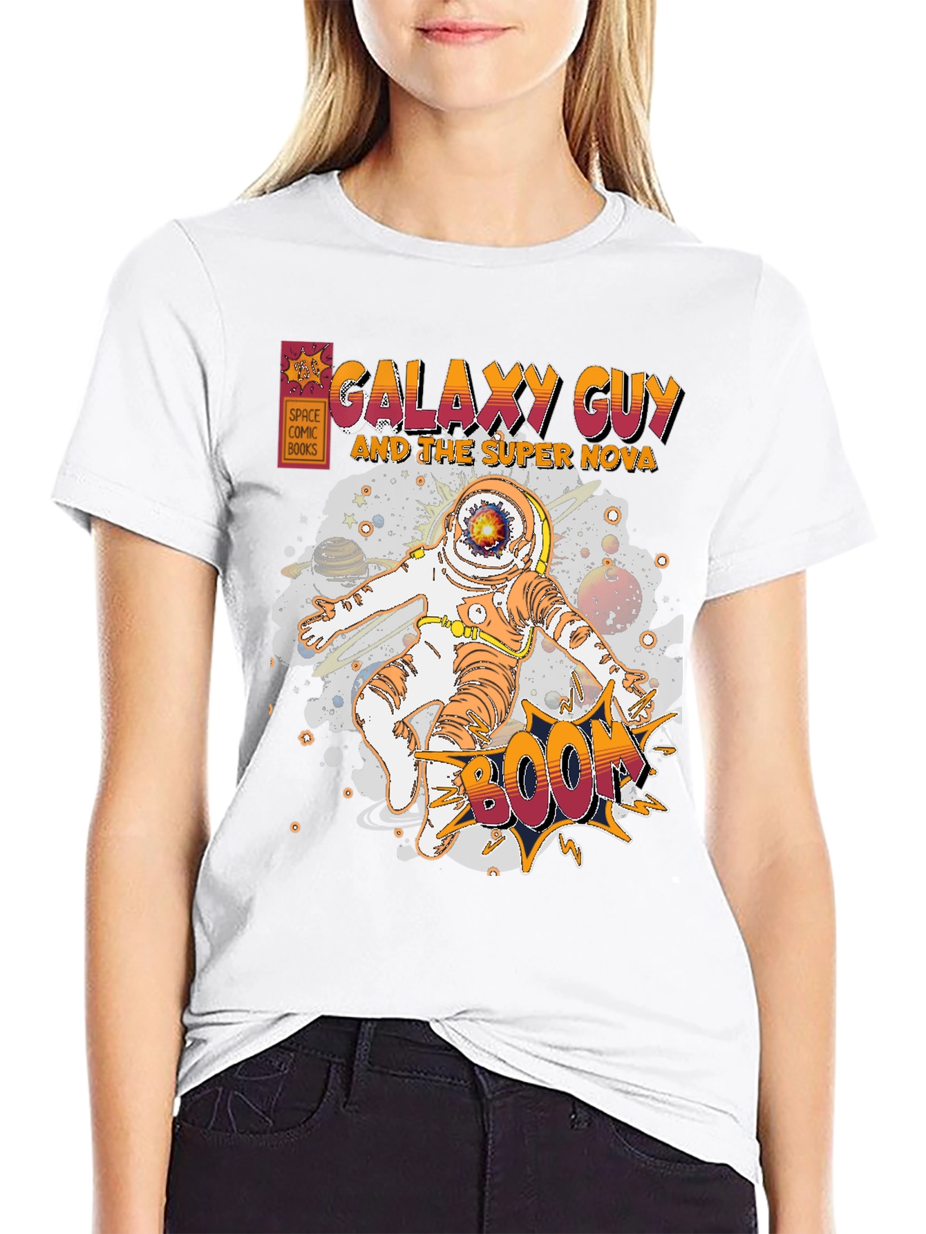 Galaxy Guy Comic Book Graphic T-Shirt