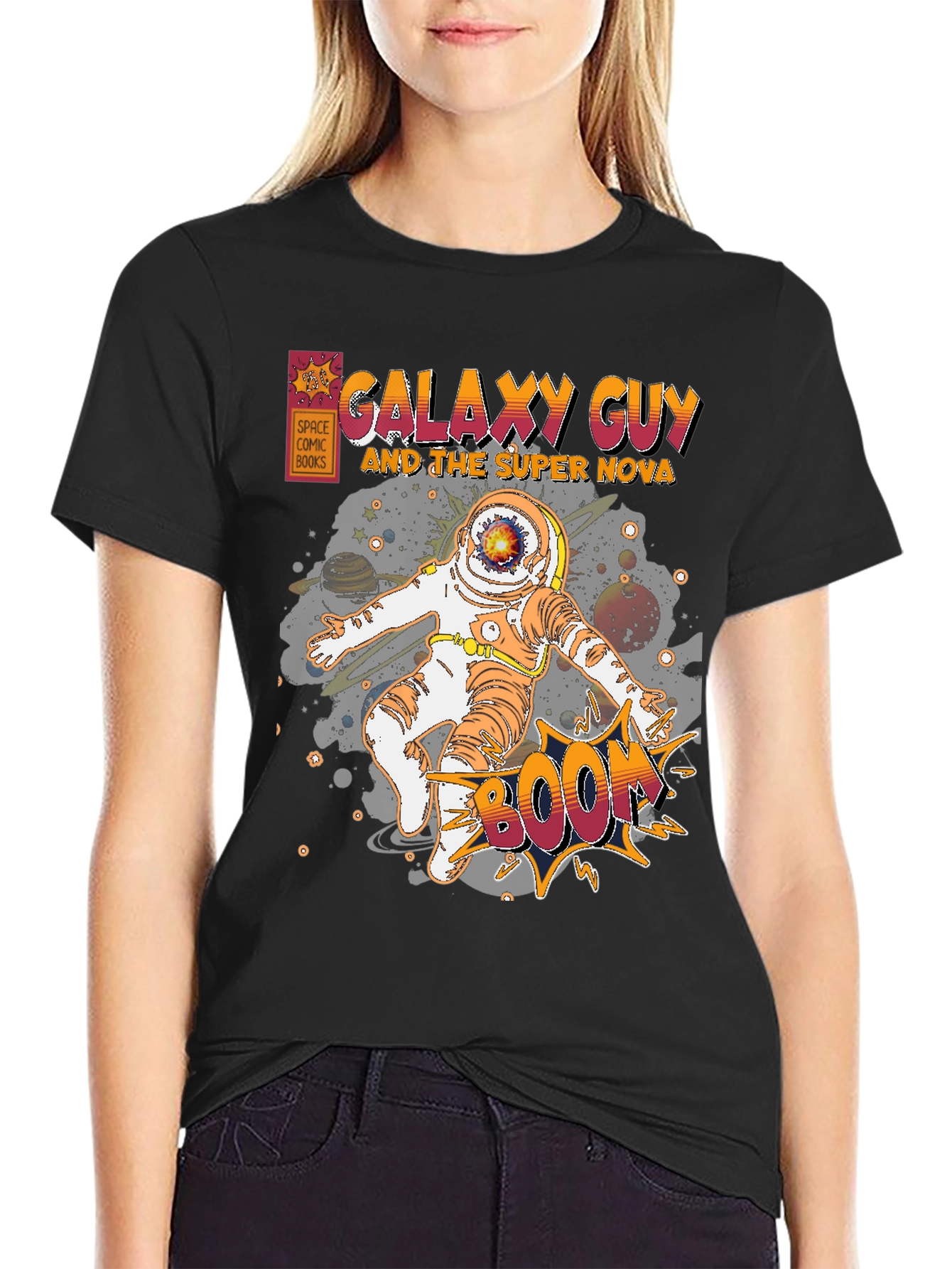 Galaxy Guy Comic Book Graphic T-Shirt