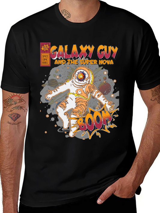 Galaxy Guy Comic Book Graphic T-Shirt