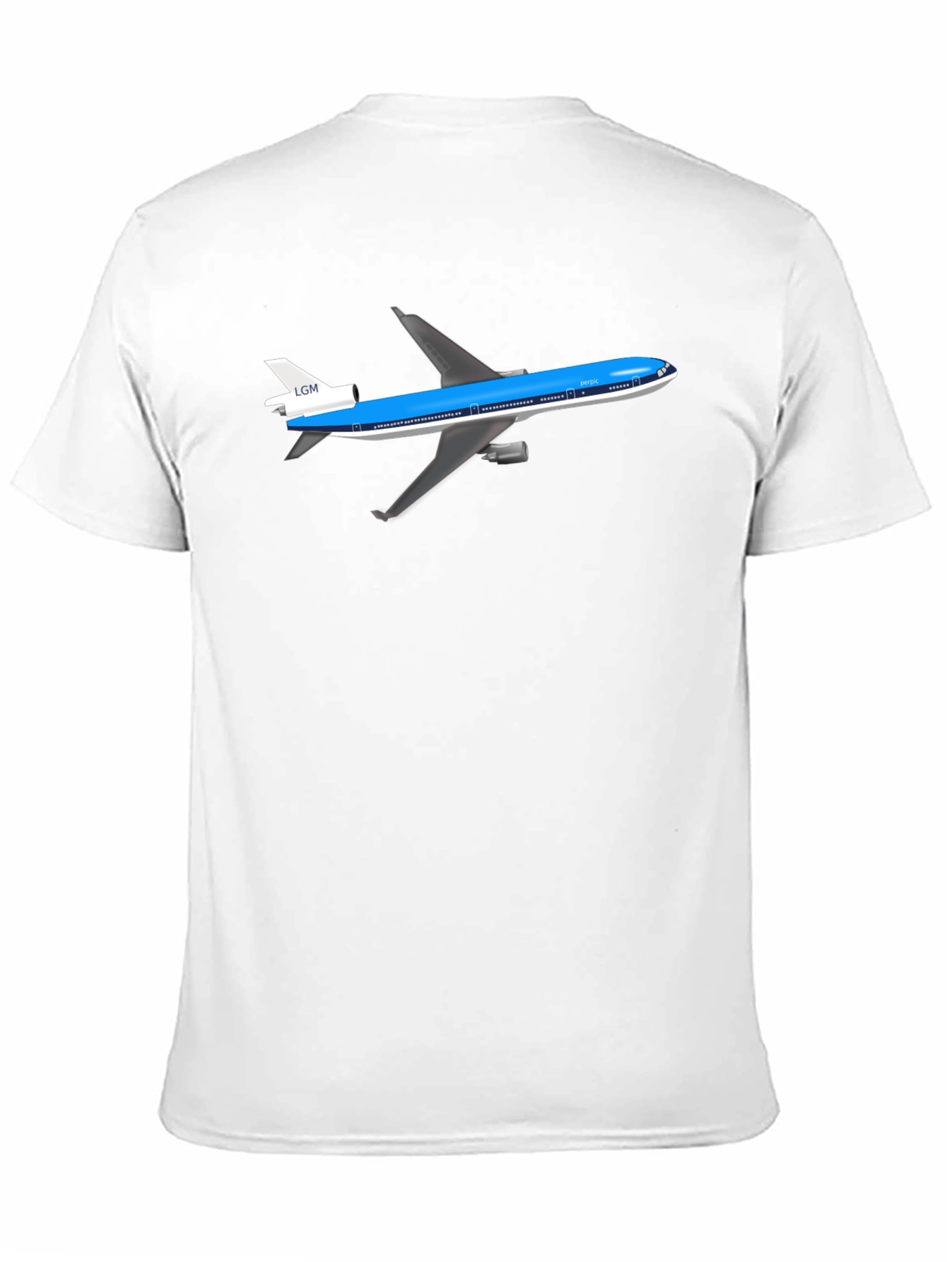 Airplane Graphic Tee - Black Cotton T-Shirt