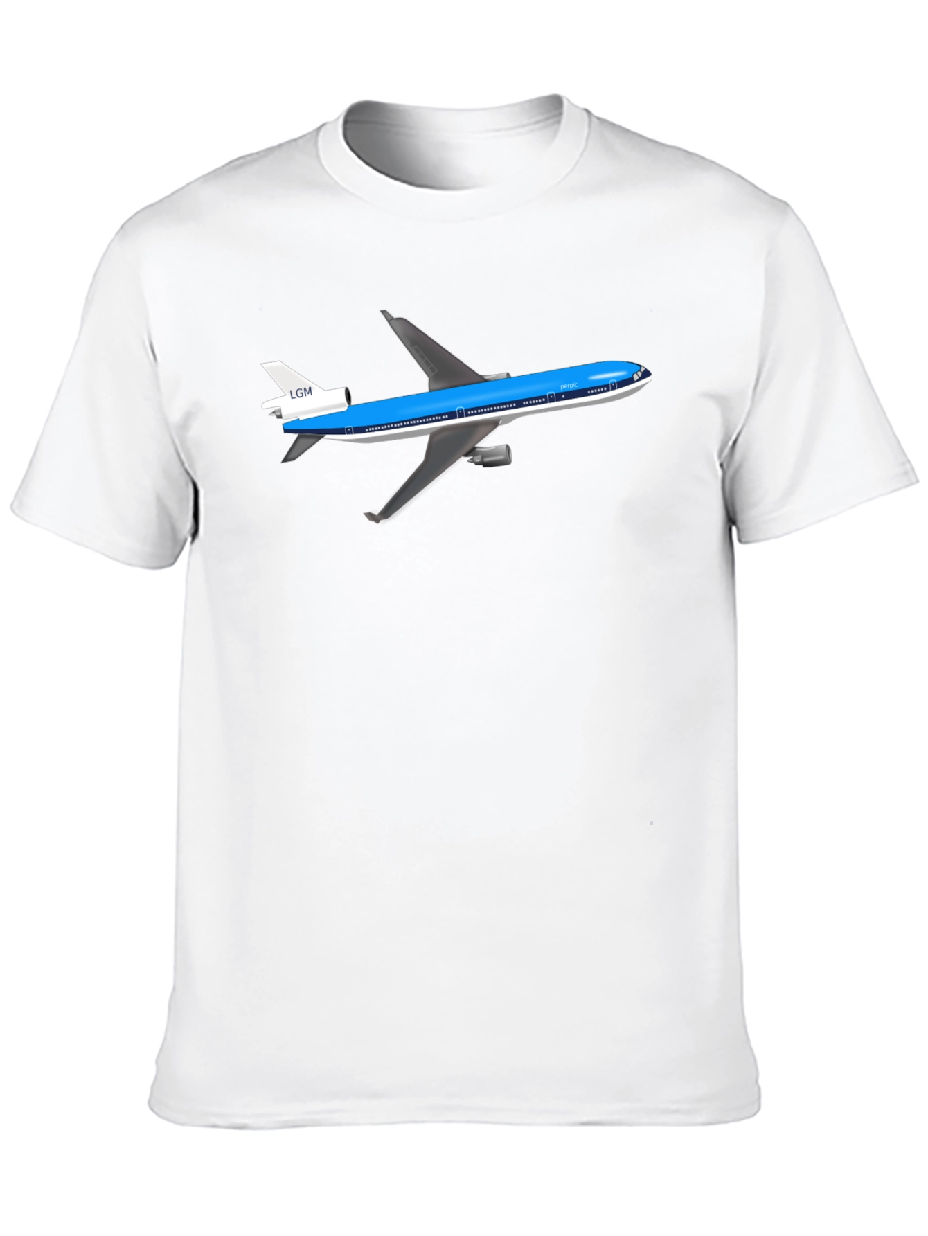 Airplane Graphic Tee - Black Cotton T-Shirt