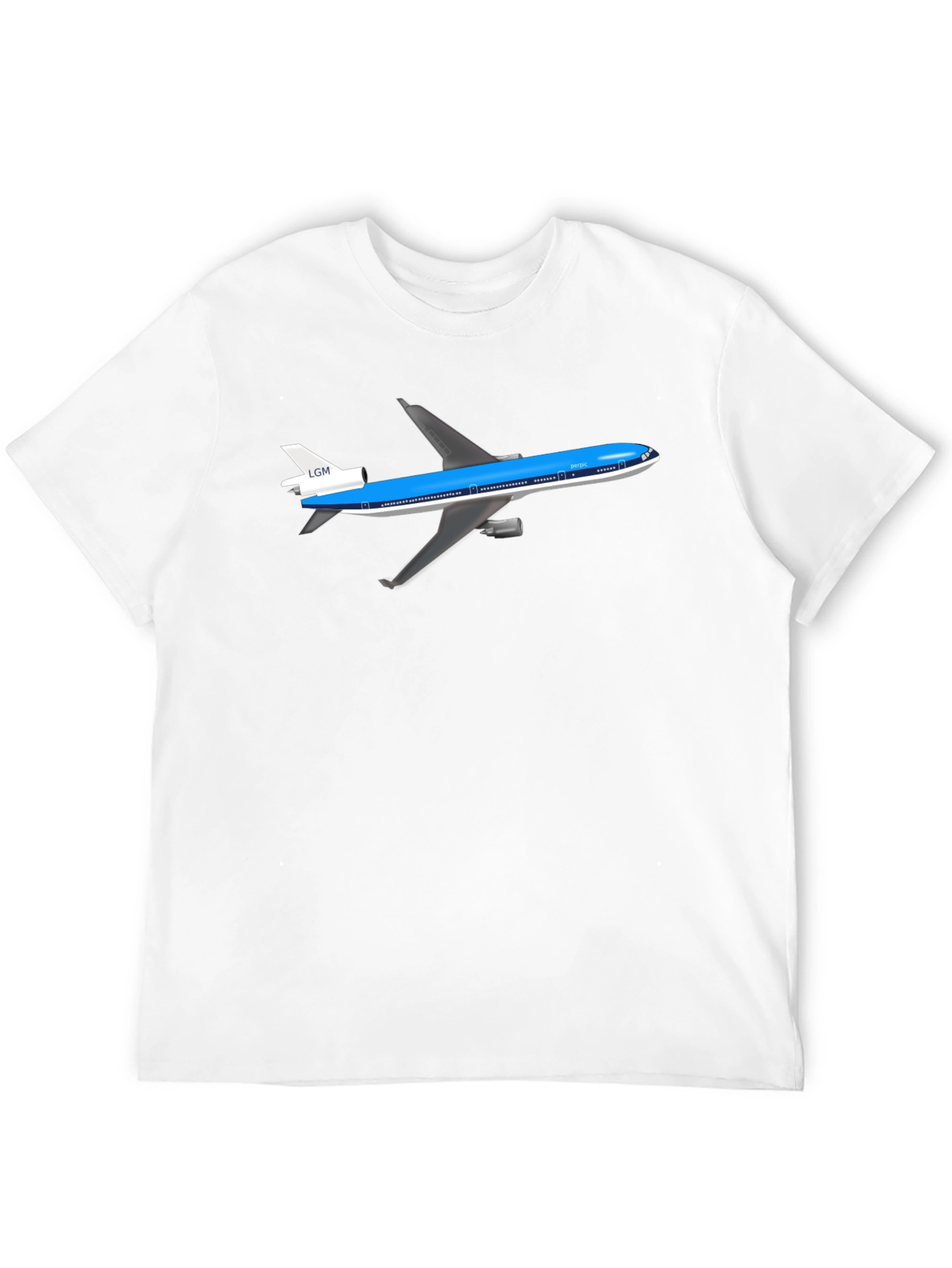 Airplane Graphic Tee - Black Cotton T-Shirt