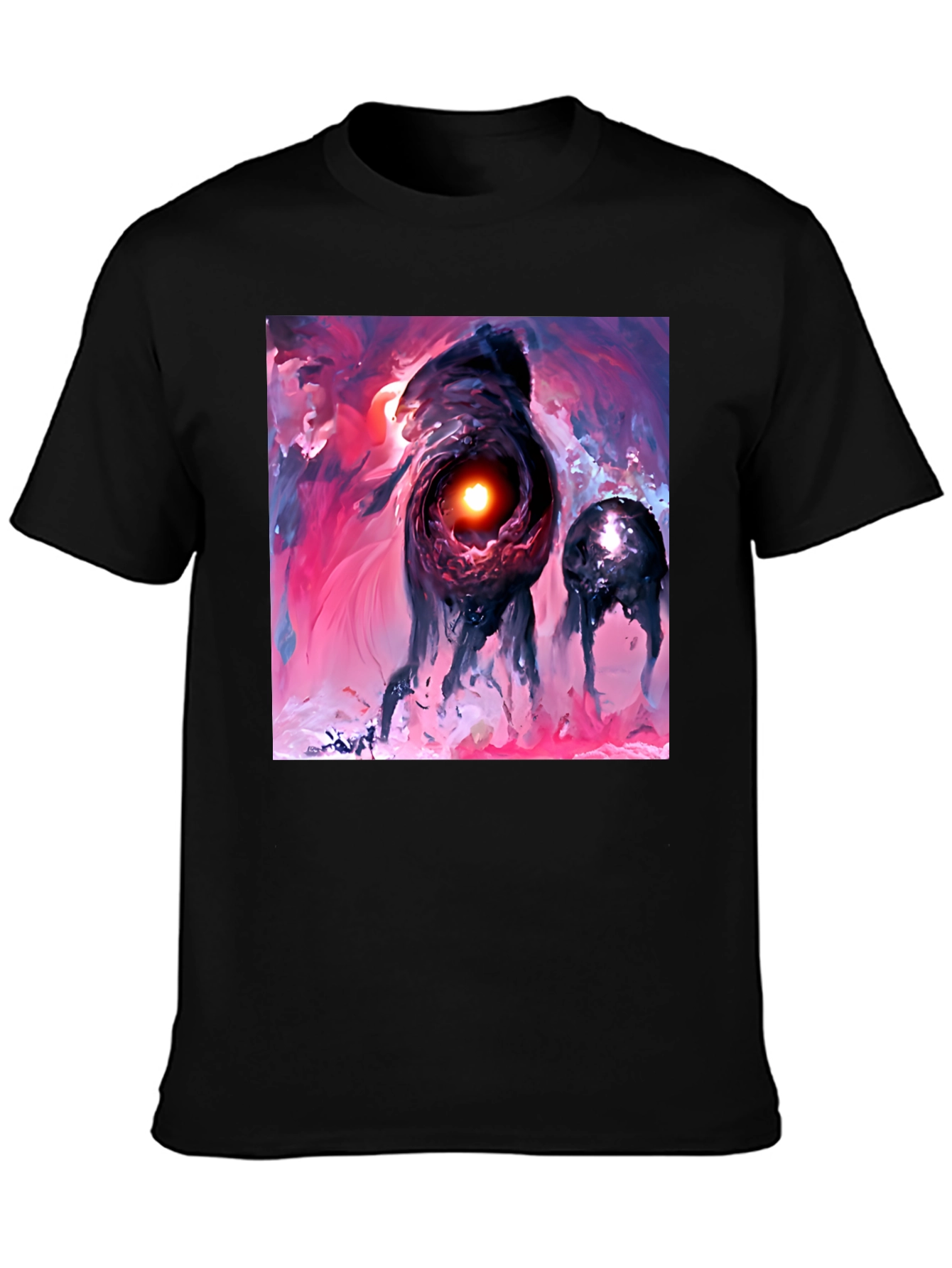 Abstract Art Black T-Shirt