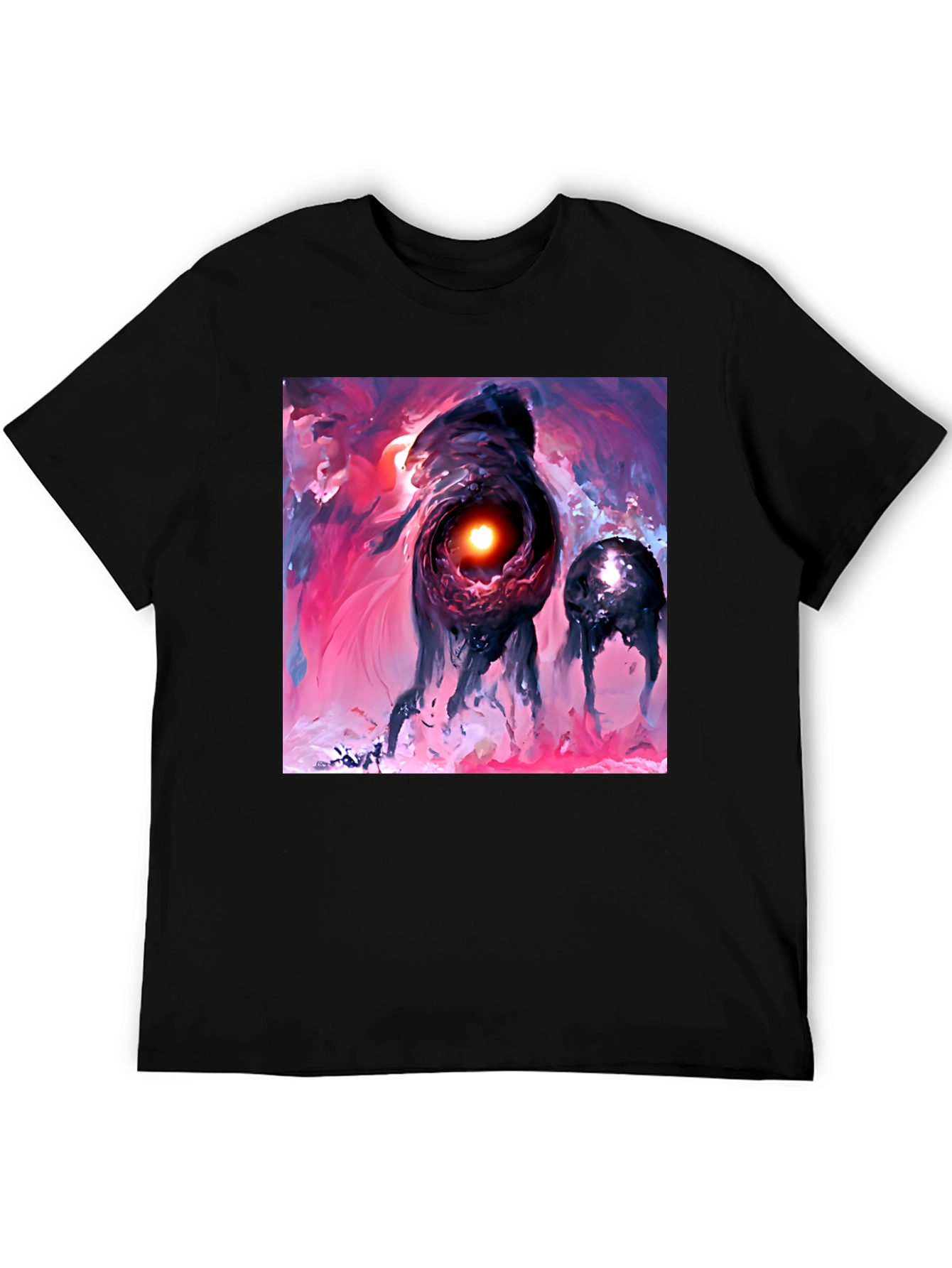 Abstract Art Black T-Shirt