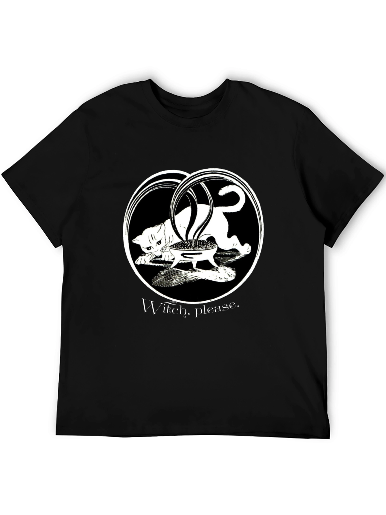 Witch Please Cat Cauldron T-Shirt