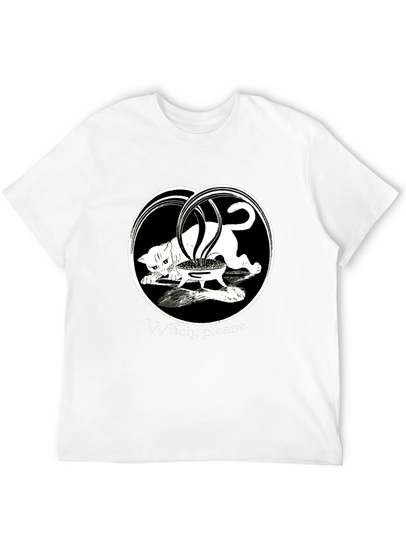 Witch Please Cat Cauldron T-Shirt