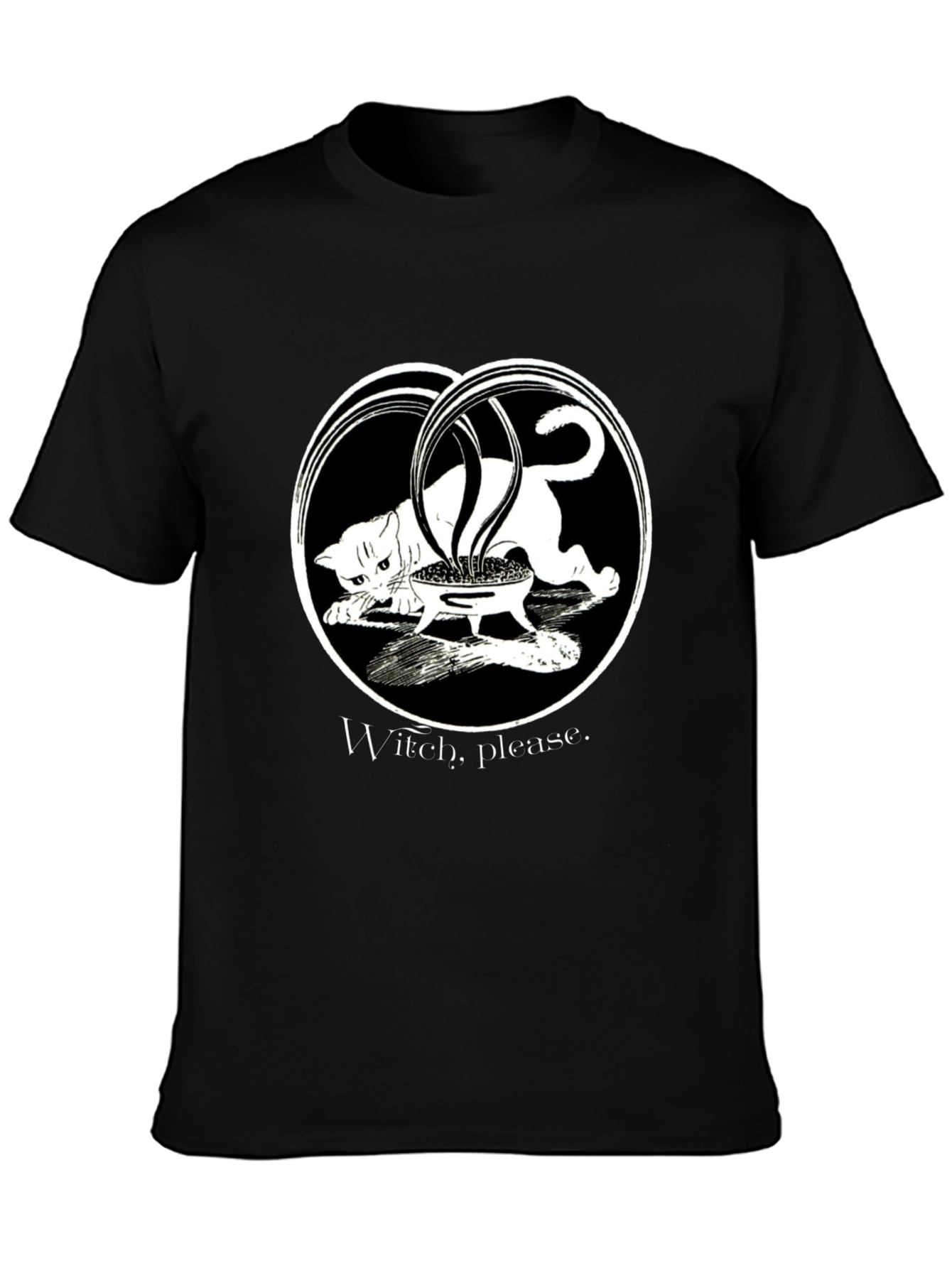 Witch Please Cat Cauldron T-Shirt