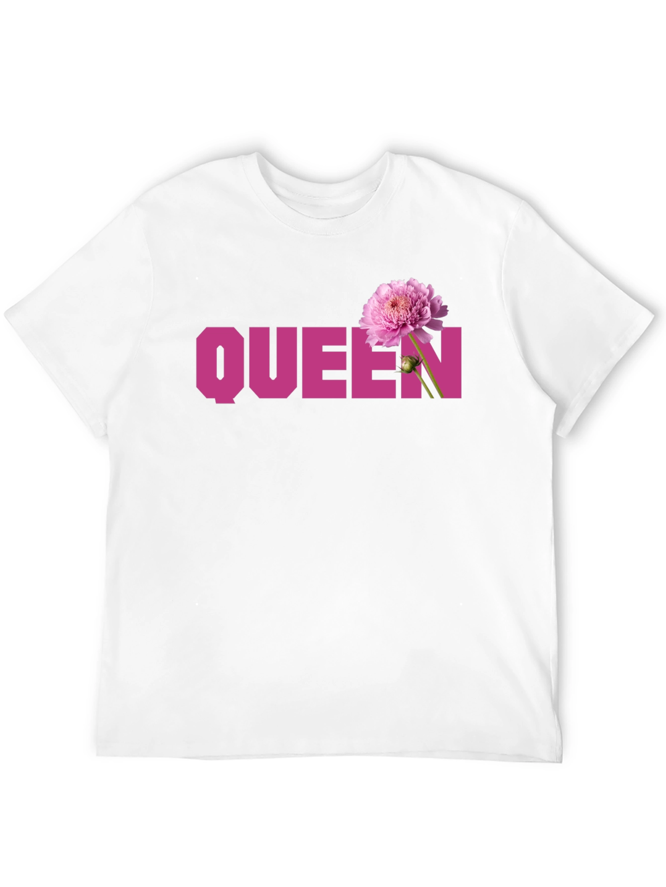 Queen Flower Graphic Tee - Stylish Womens T-Shirt