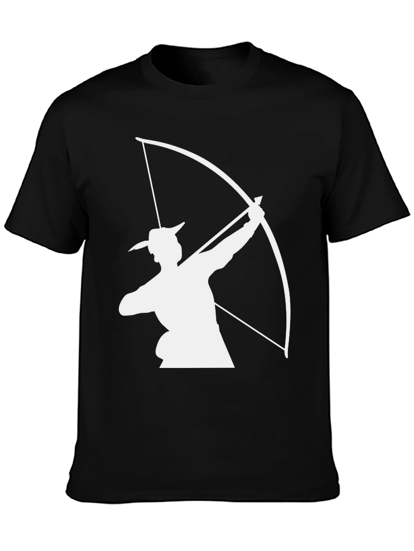 Archery T-Shirt - Black Bow & Arrow Graphic Tee