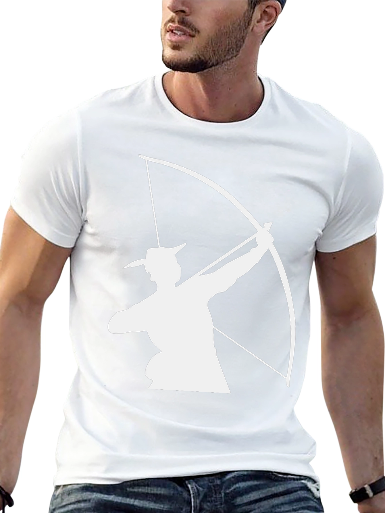 Archery T-Shirt - Black Bow & Arrow Graphic Tee