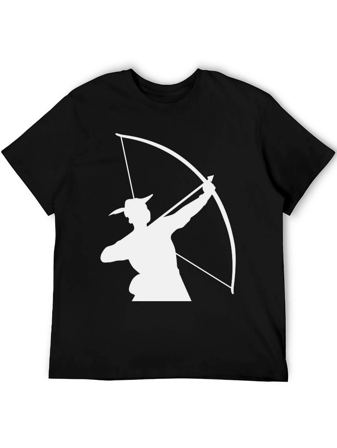 Archery T-Shirt - Black Bow & Arrow Graphic Tee