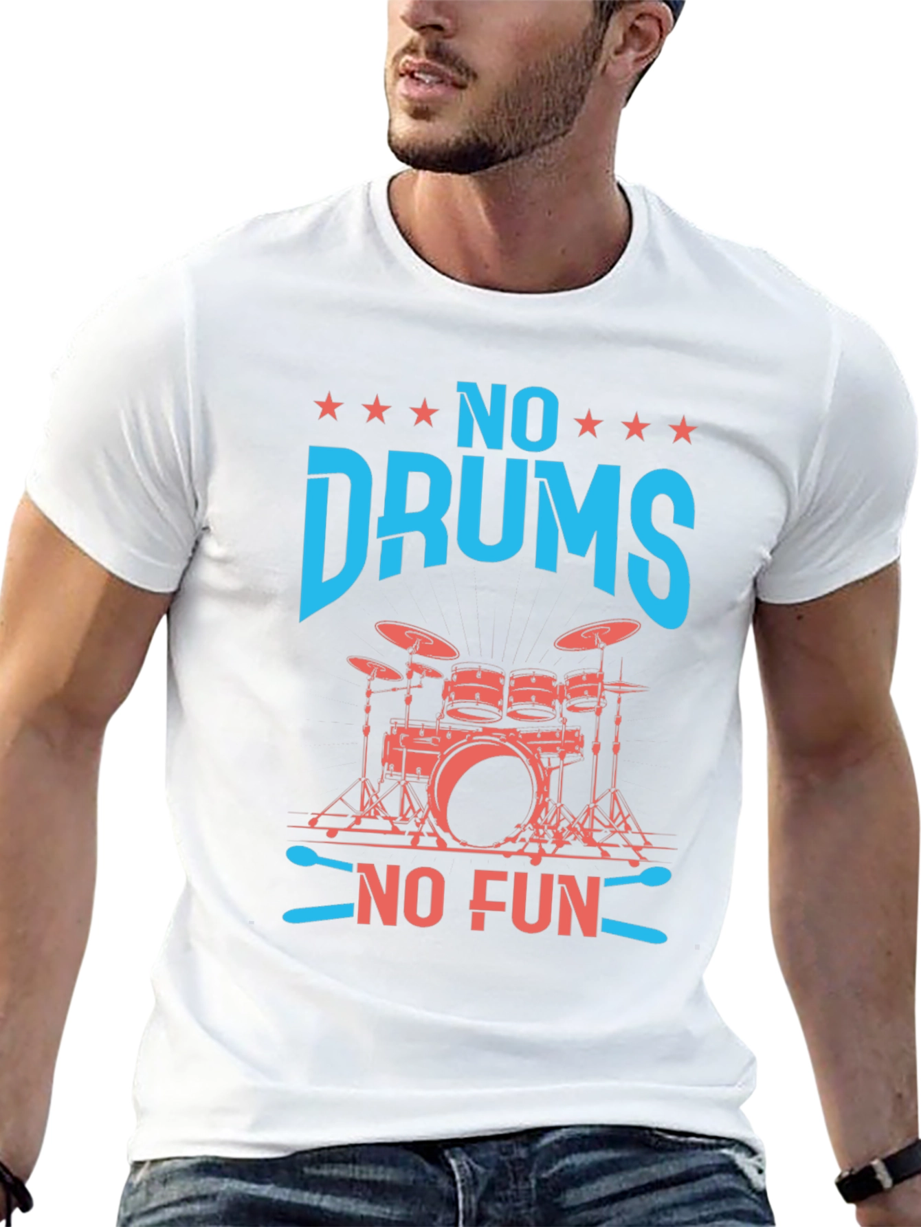 No Drums No Fun Graphic Tee