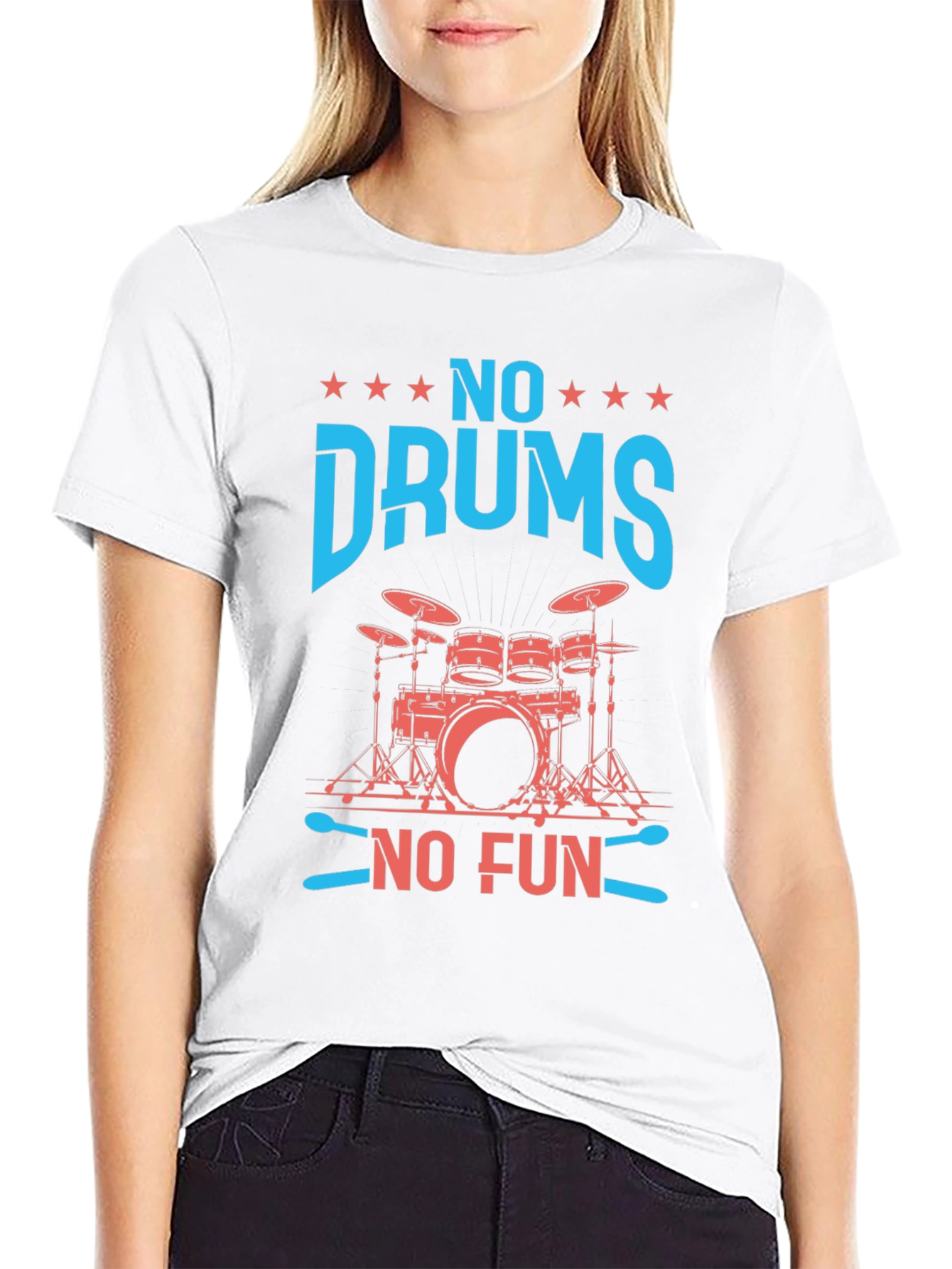 No Drums No Fun Graphic Tee