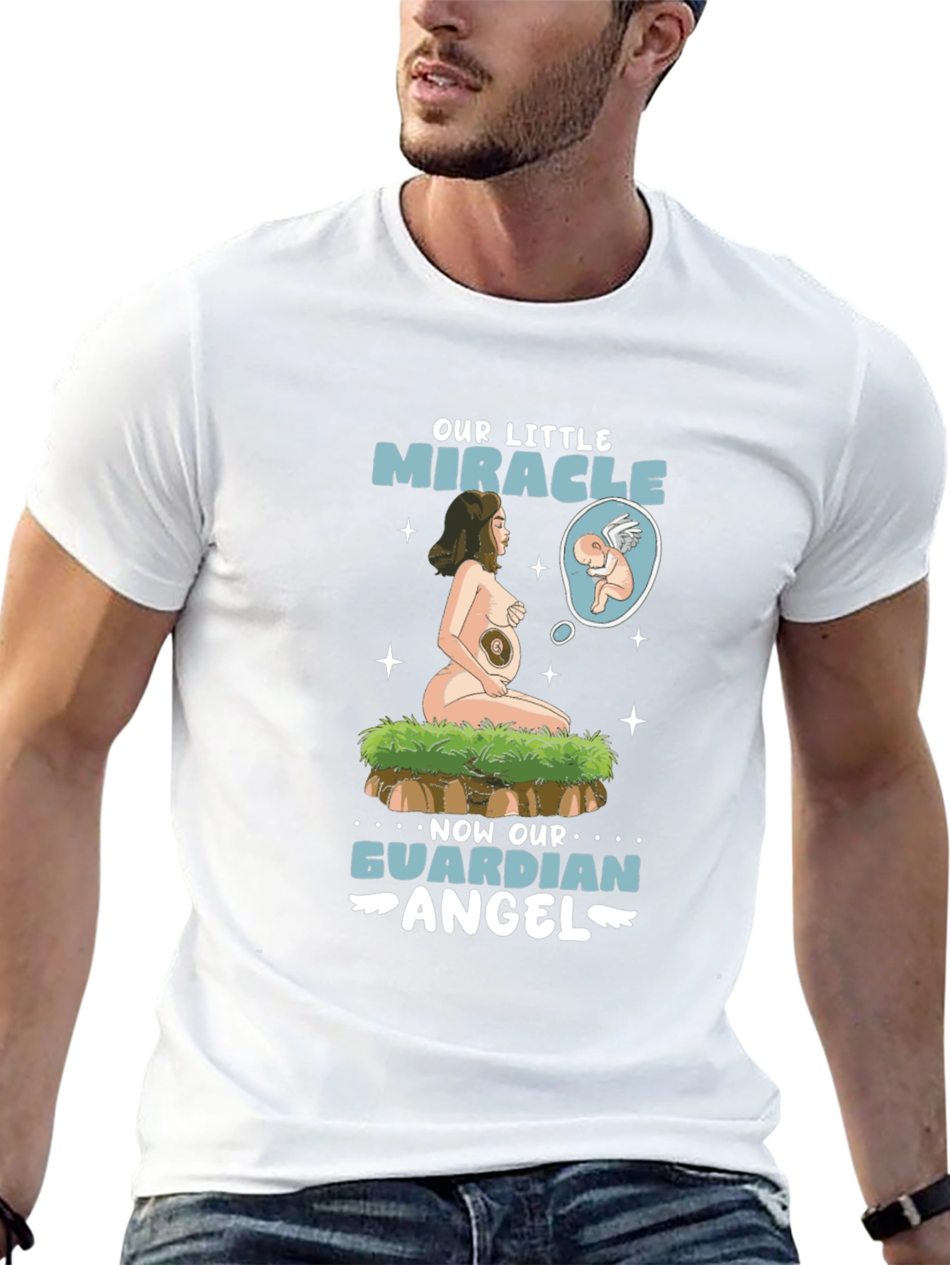 Our Little Miracle Guardian Angel Graphic T-Shirt