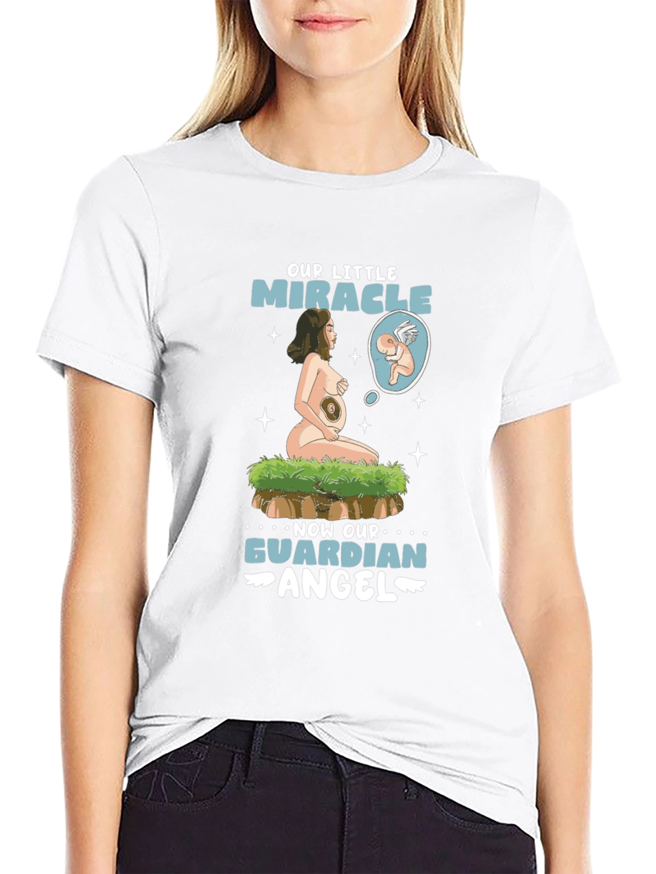 Our Little Miracle Guardian Angel Graphic T-Shirt