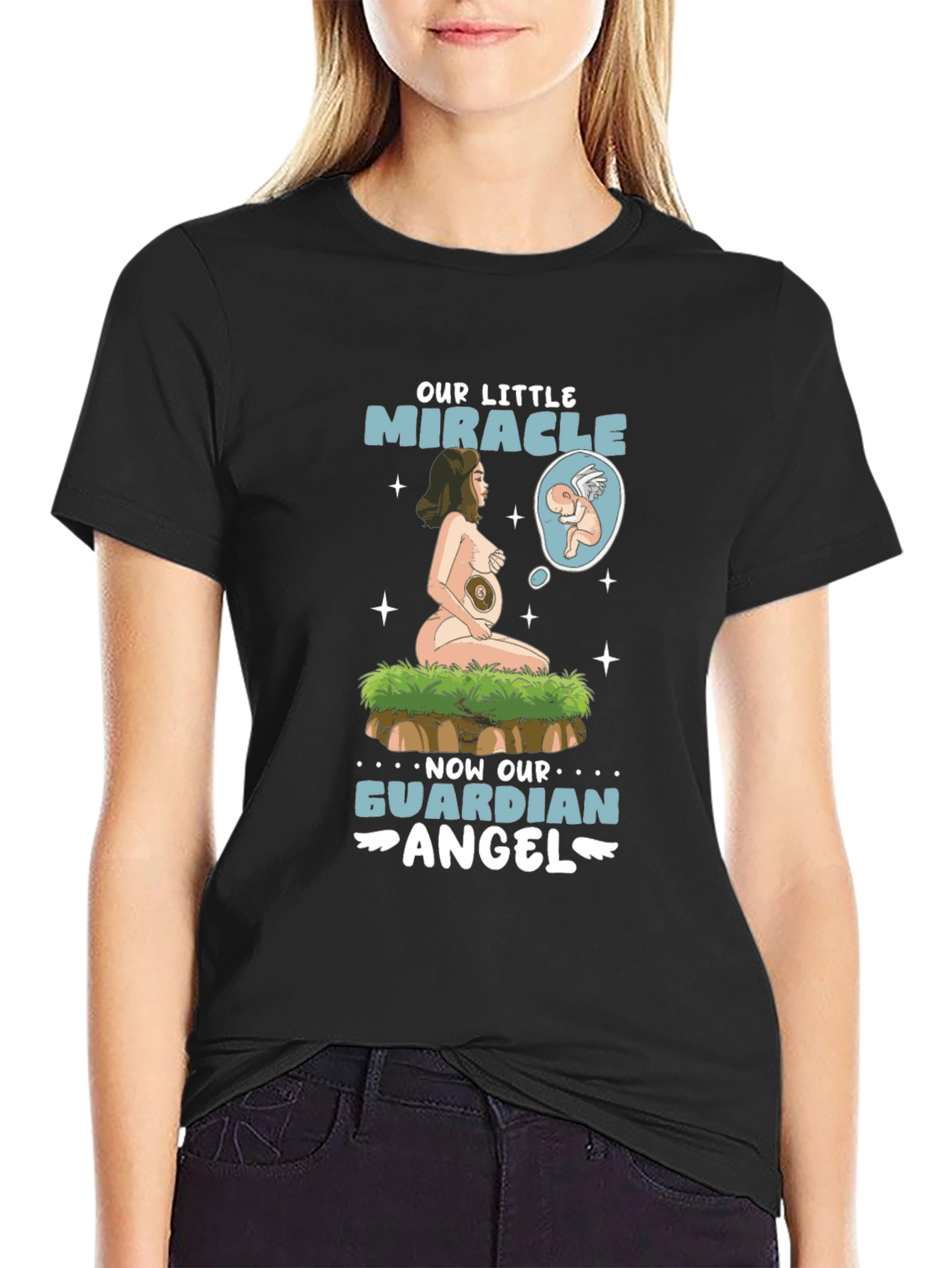Our Little Miracle Guardian Angel Graphic T-Shirt