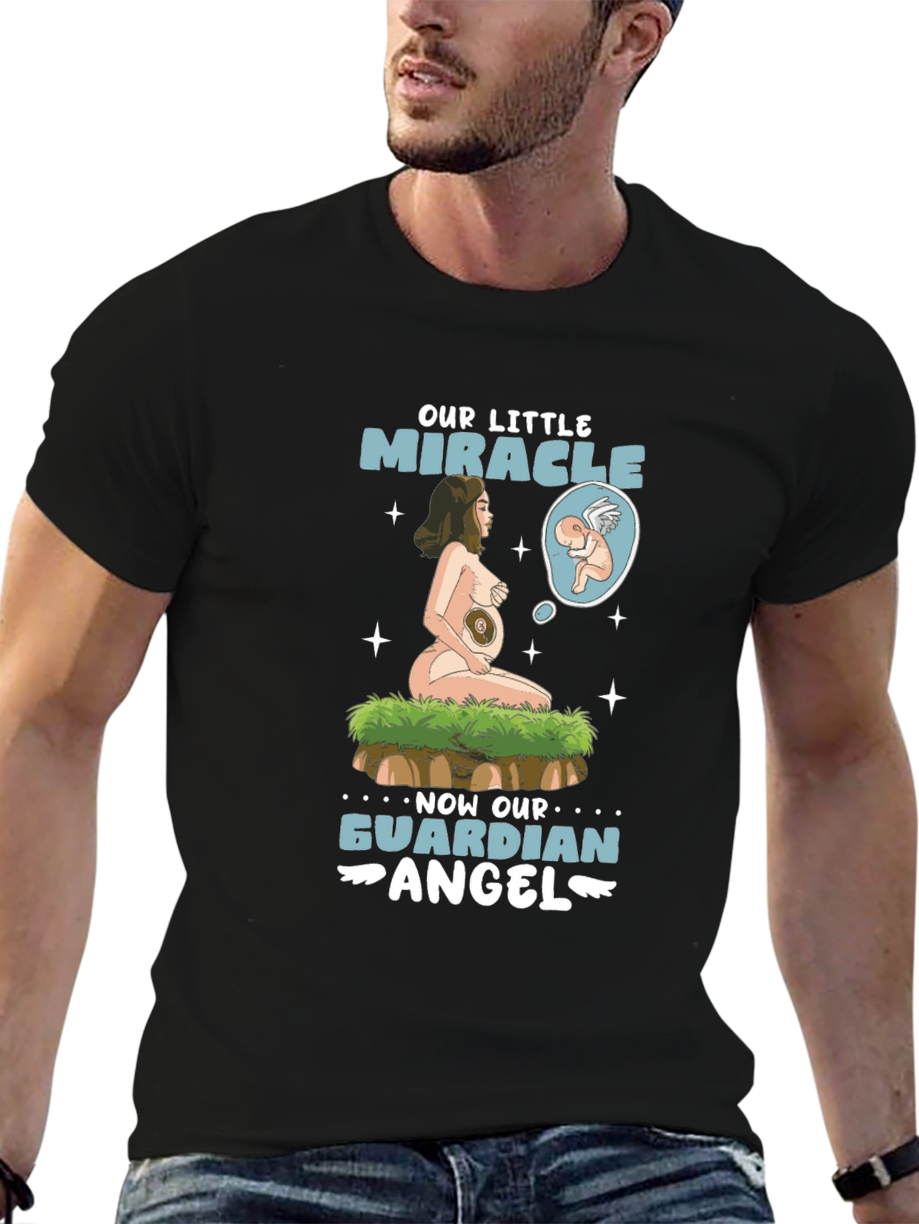 Our Little Miracle Guardian Angel Graphic T-Shirt