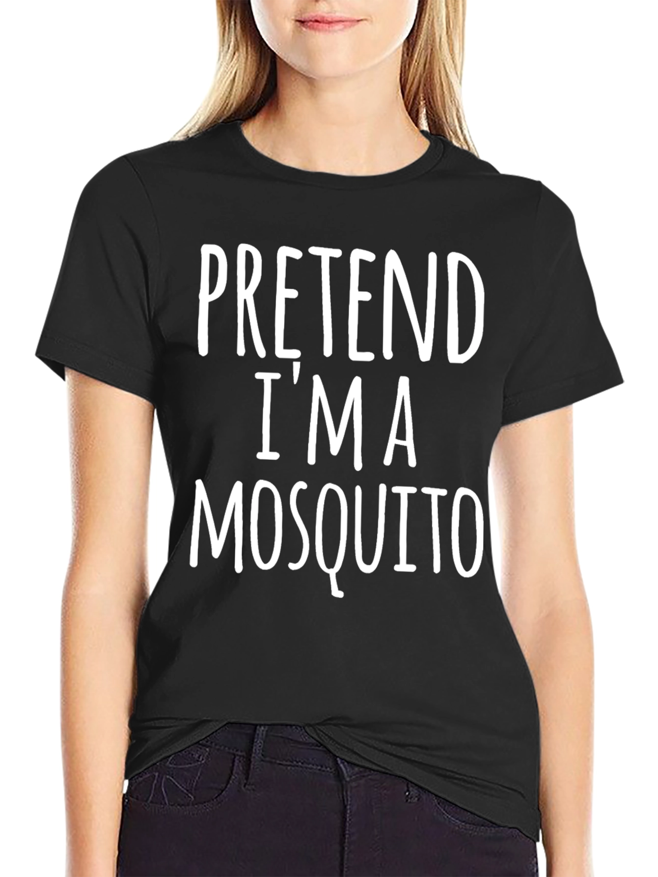 Pretend Im A Mosquito Funny Graphic T-Shirt