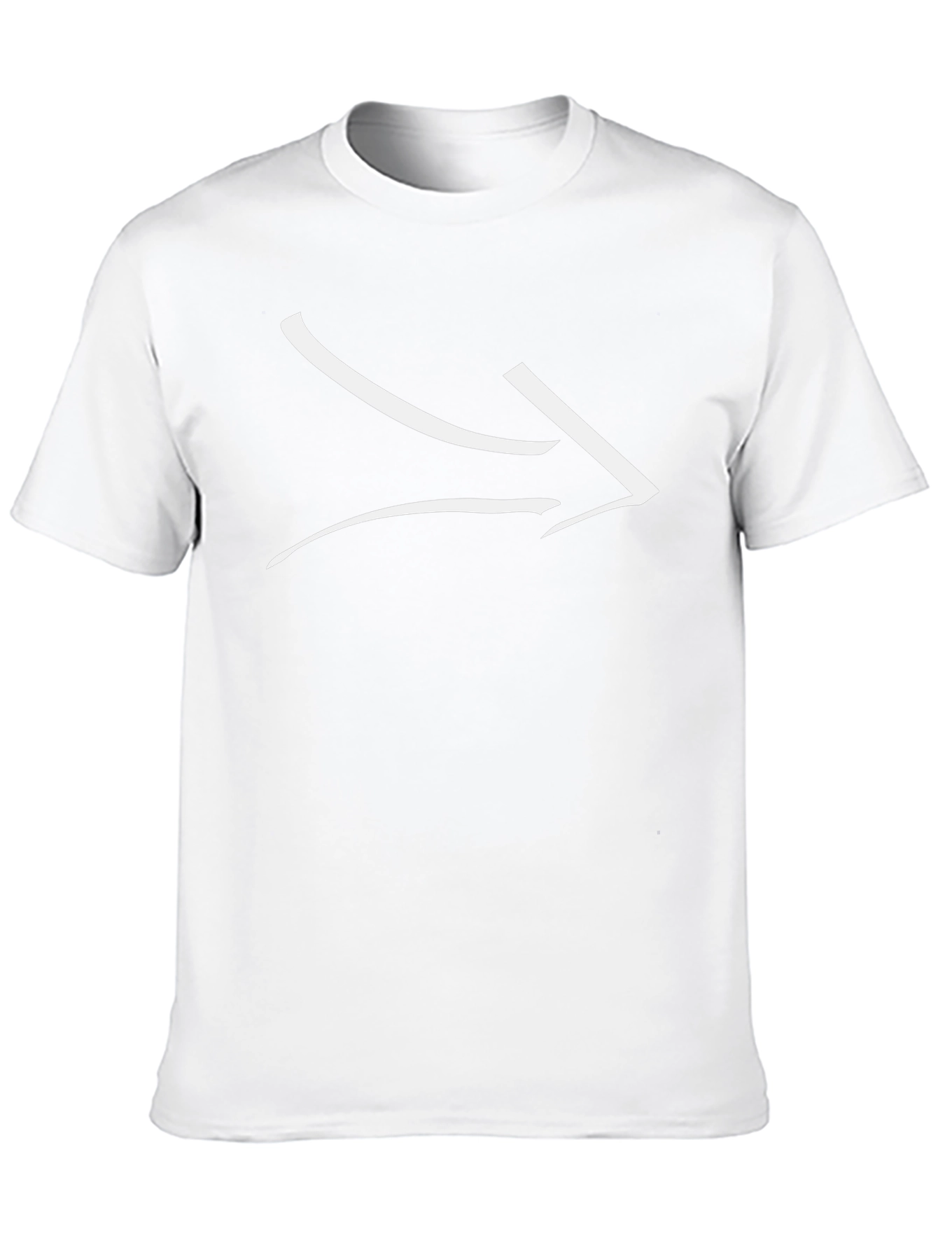 Modern Arrow Graphic Tee - Black Cotton Casual Shirt
