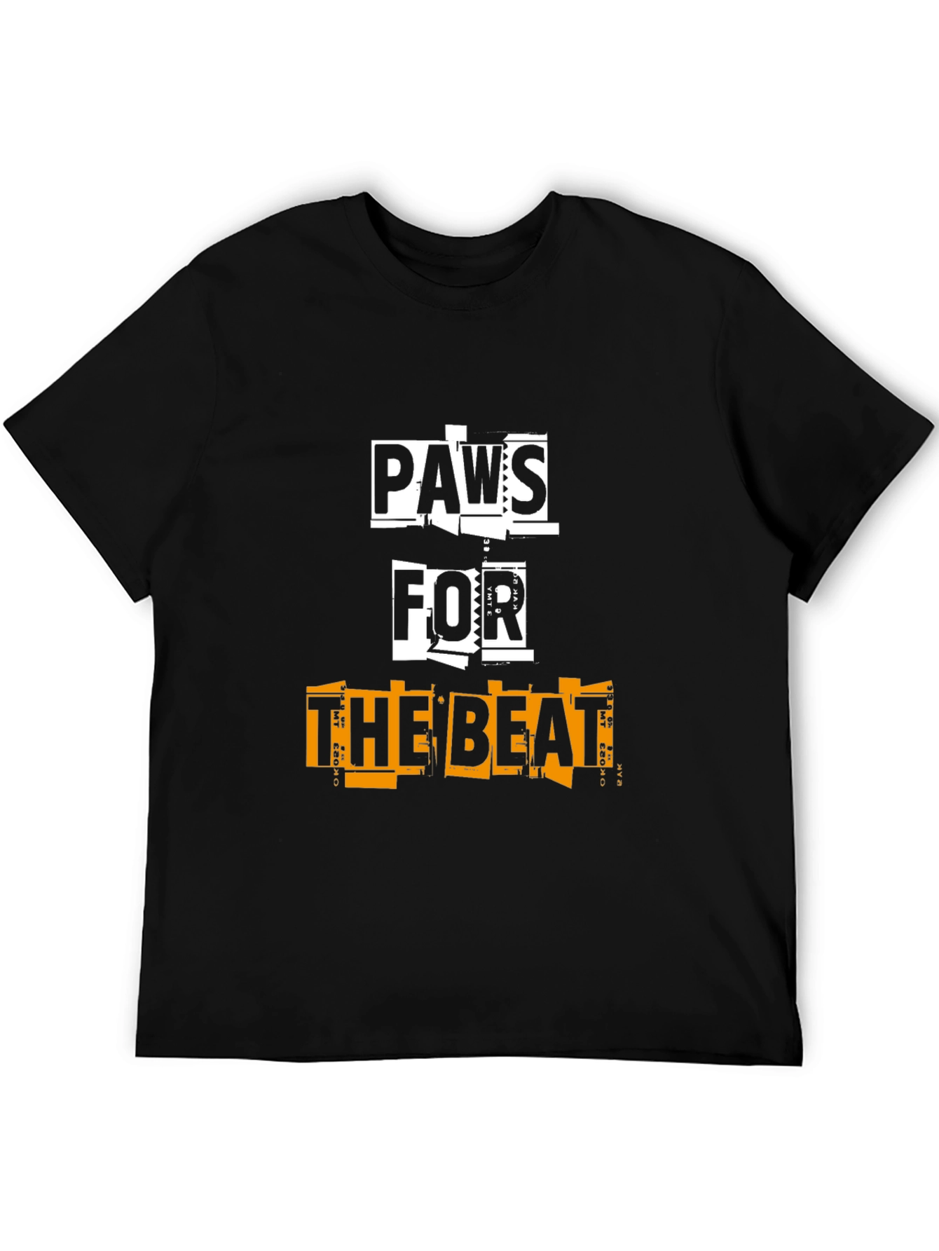 Paws For The Beat Black Graphic Tee