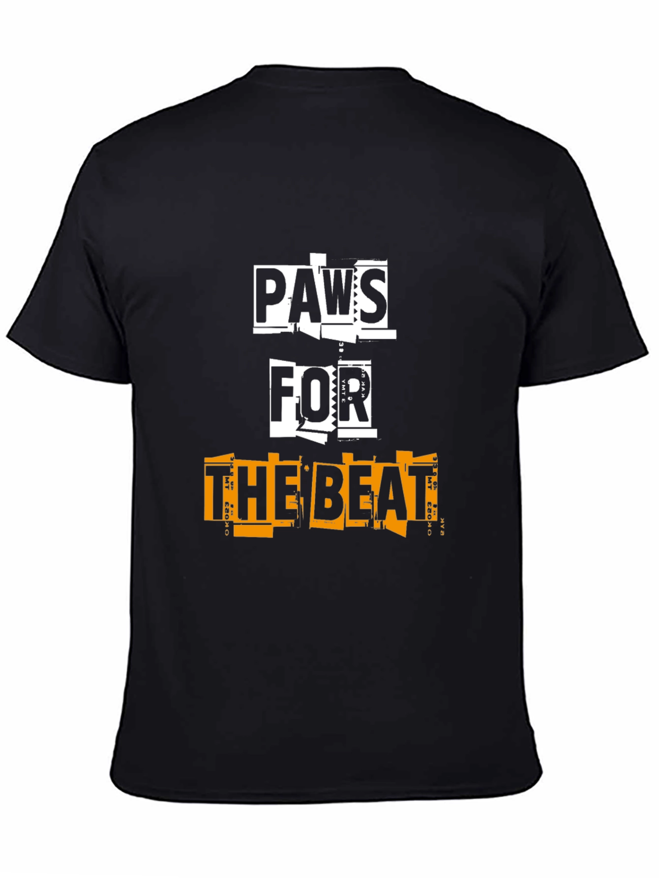Paws For The Beat Black Graphic Tee