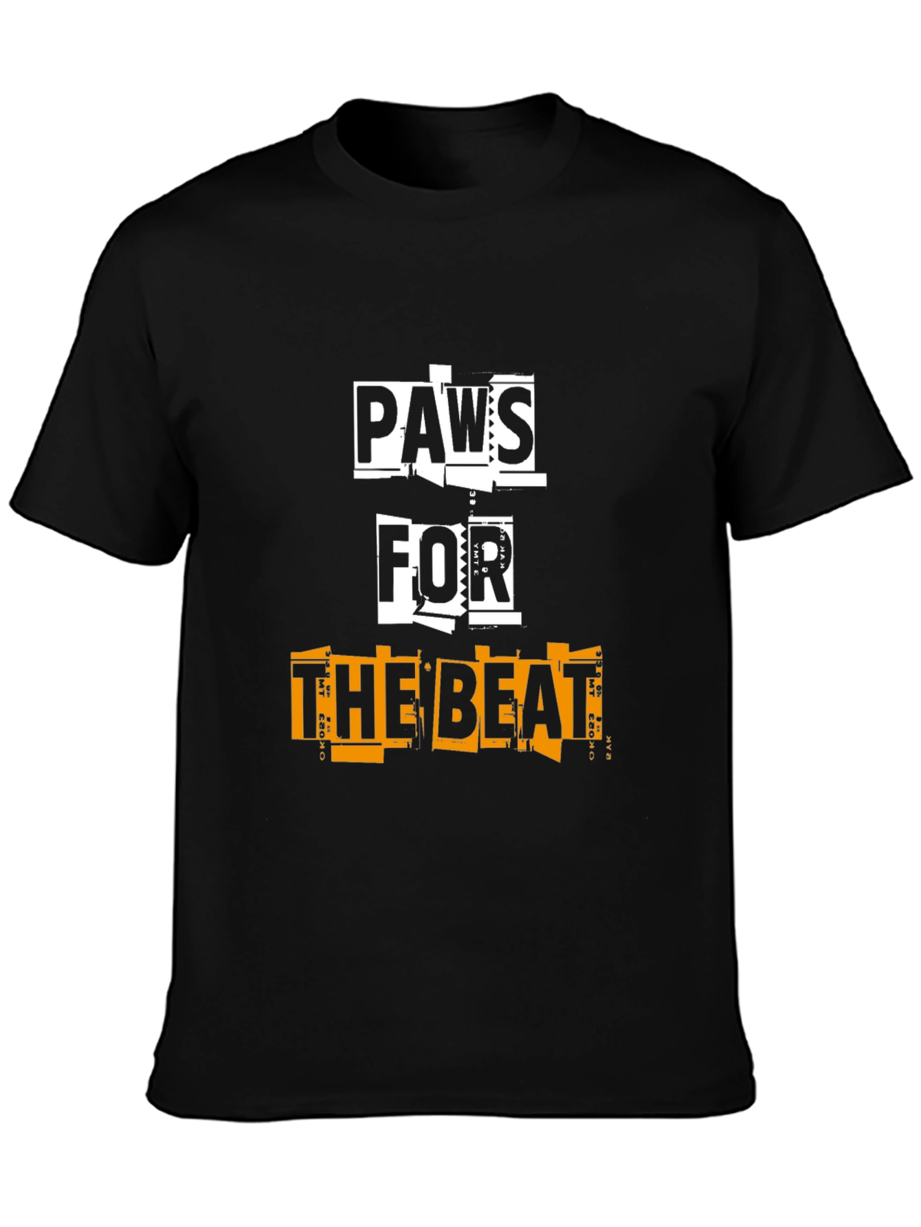 Paws For The Beat Black Graphic Tee