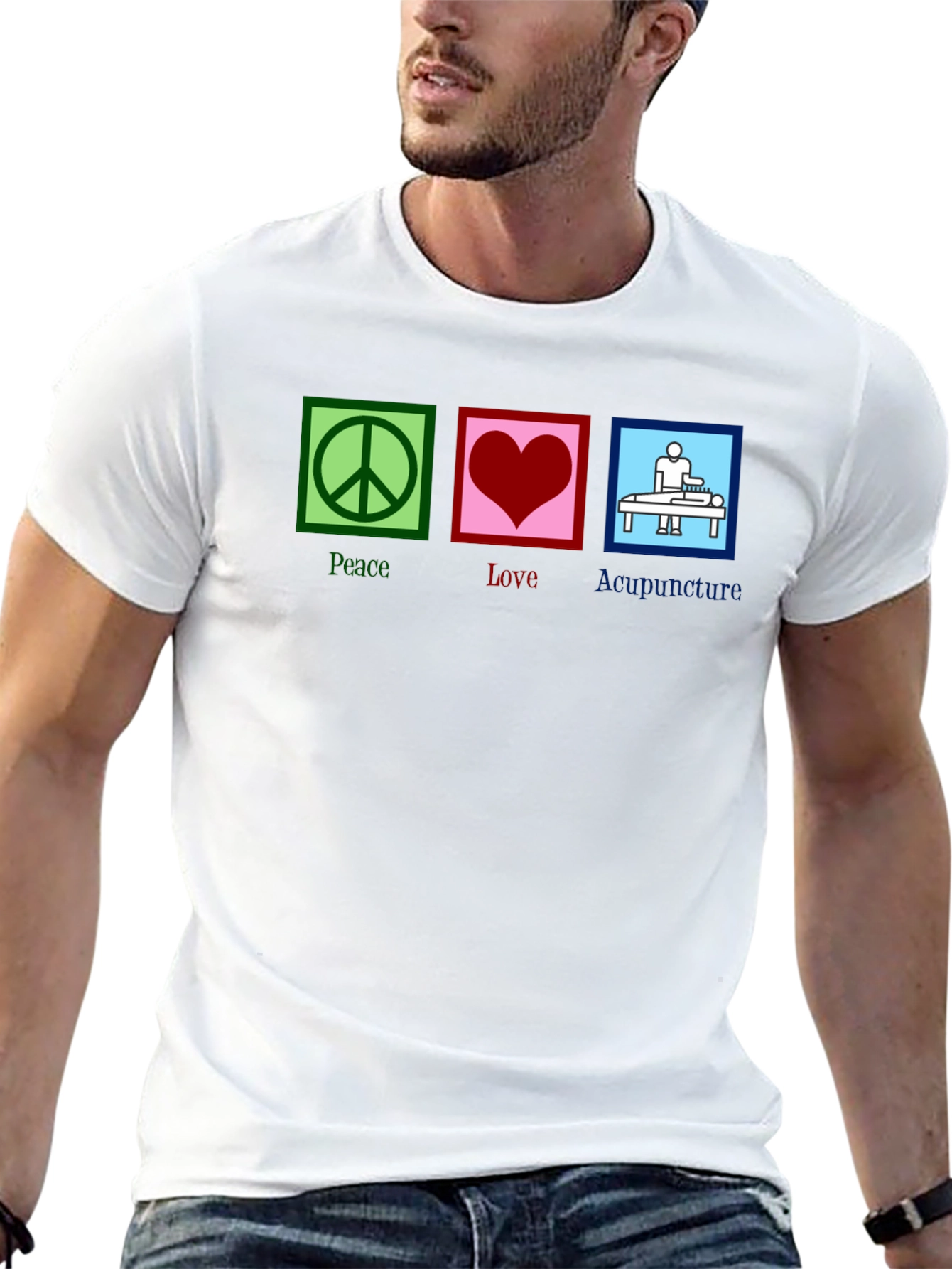 Peace Love Acupuncture Graphic Tee
