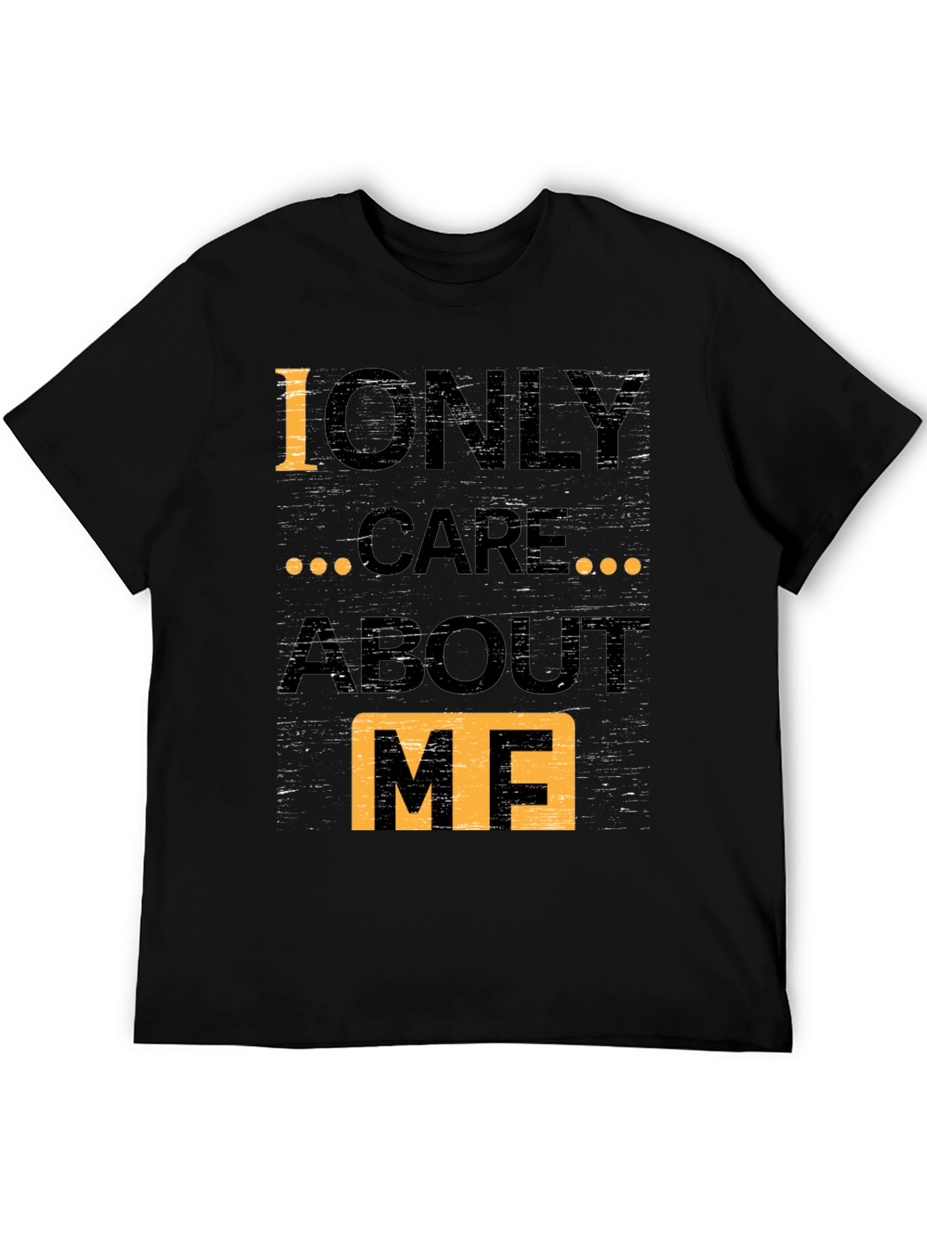 I Only Care About Me Graphic Tee - Black