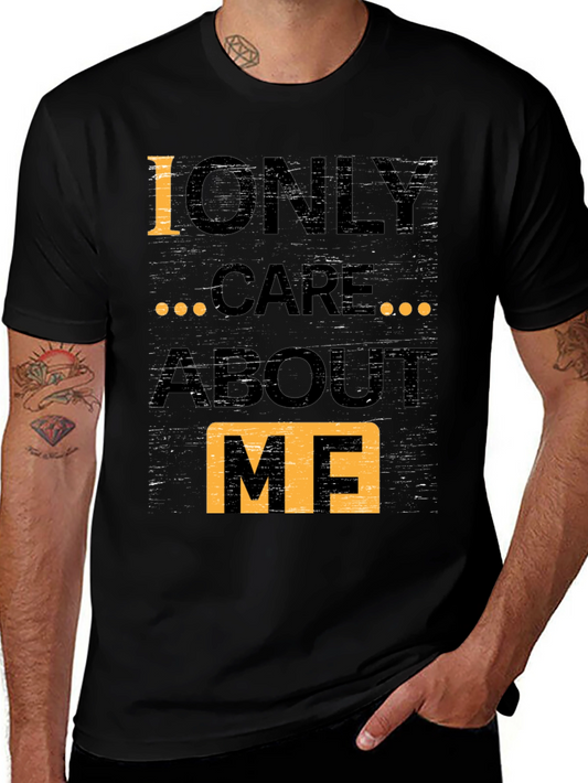 I Only Care About Me Graphic Tee - Black