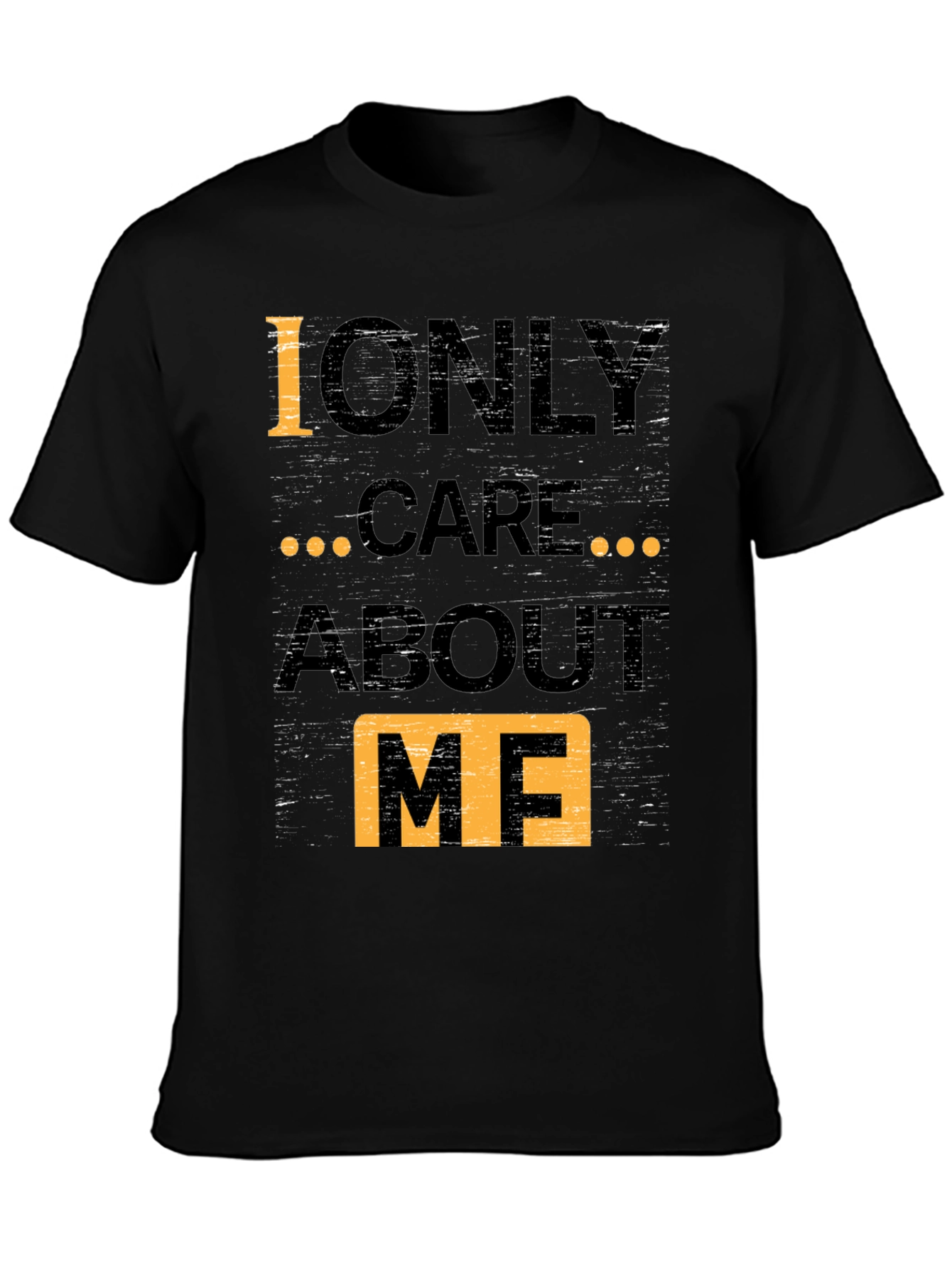I Only Care About Me Graphic Tee - Black